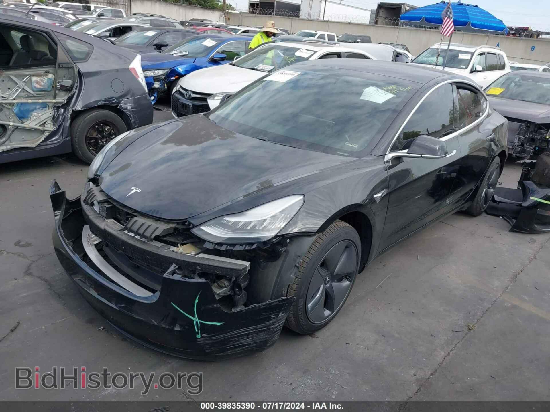 2019 TESLA MODEL 3 - VIN: 5YJ3E1EAXKF398750 - Фото 2