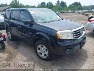 2014 Honda PILOT LX, черный — VIN 5FNYF4H23EB024428, IAAI