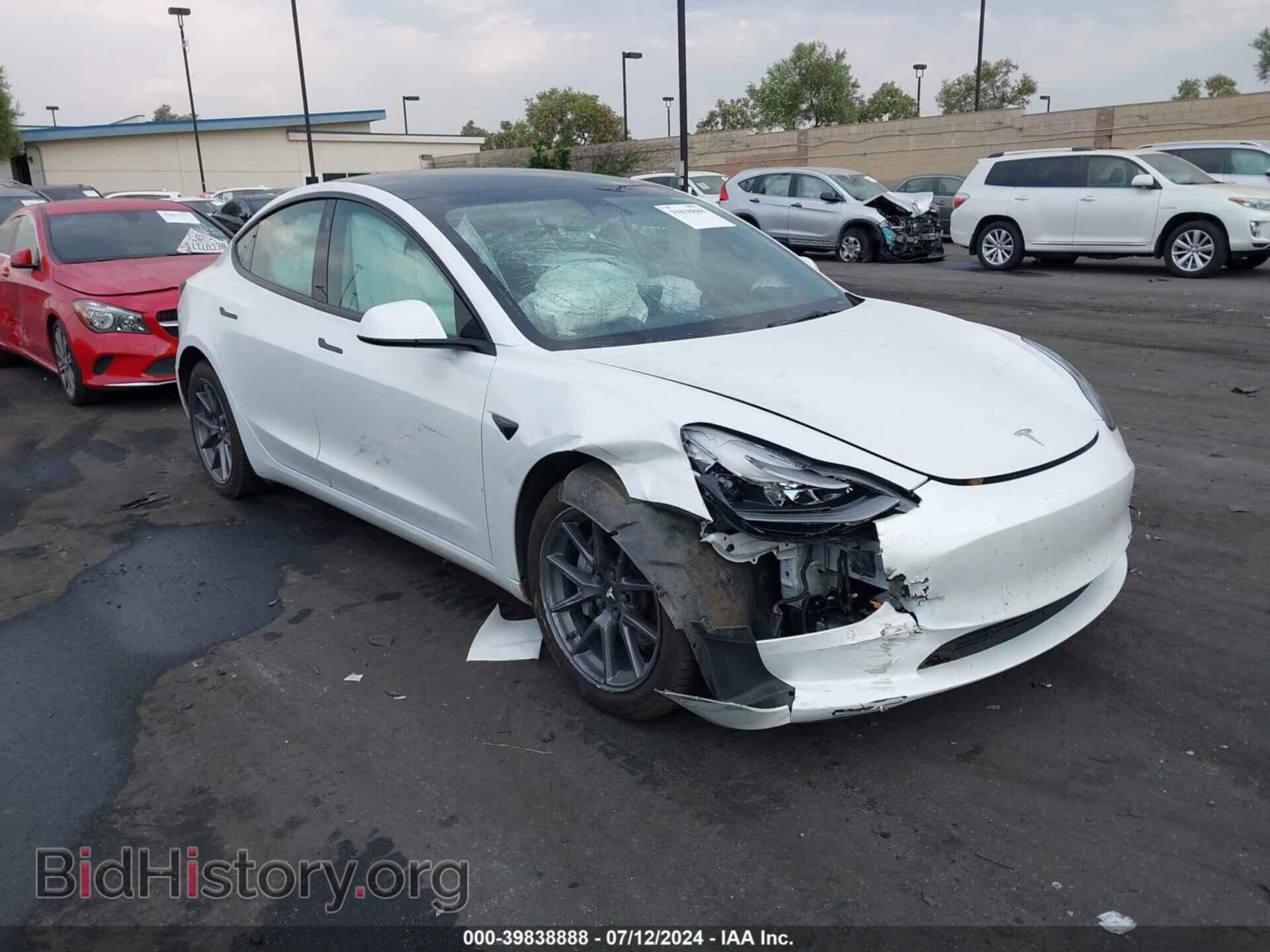 Photo 5YJ3E1EA0NF333166 - TESLA MODEL 3 2022