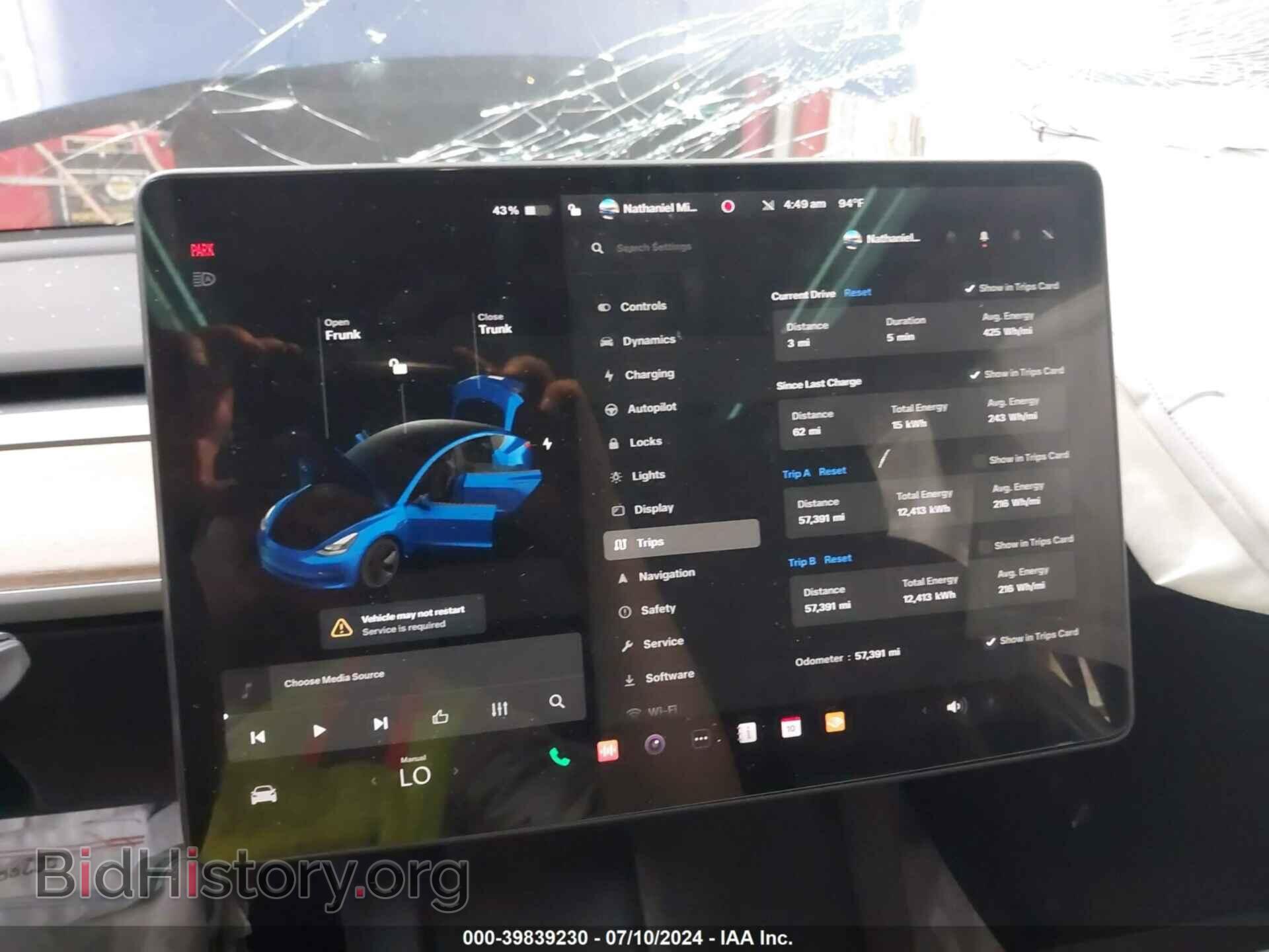 Photo 5YJ3E1EA4MF021723 - TESLA MODEL 3 2021