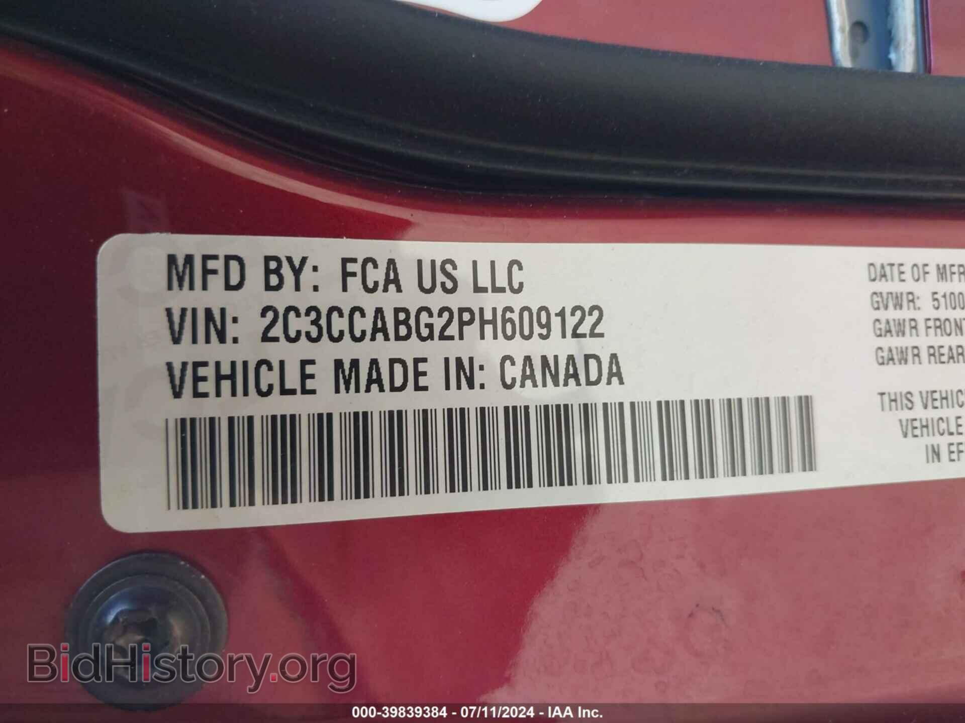 2023 CHRYSLER 300 - VIN: 2C3CCABG2PH609122 - Фото 9