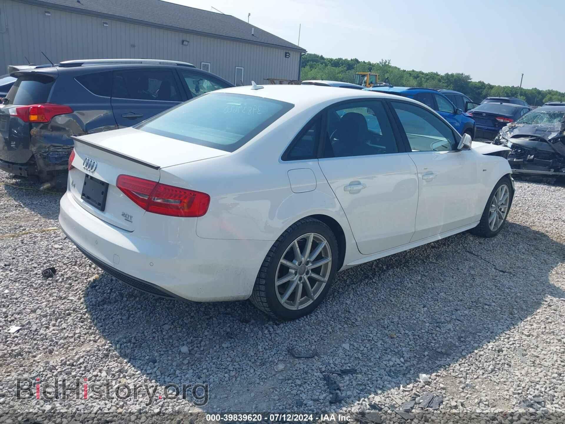2014 AUDI A4 - VIN: WAUMFBFL4EA014835 - Photo 4