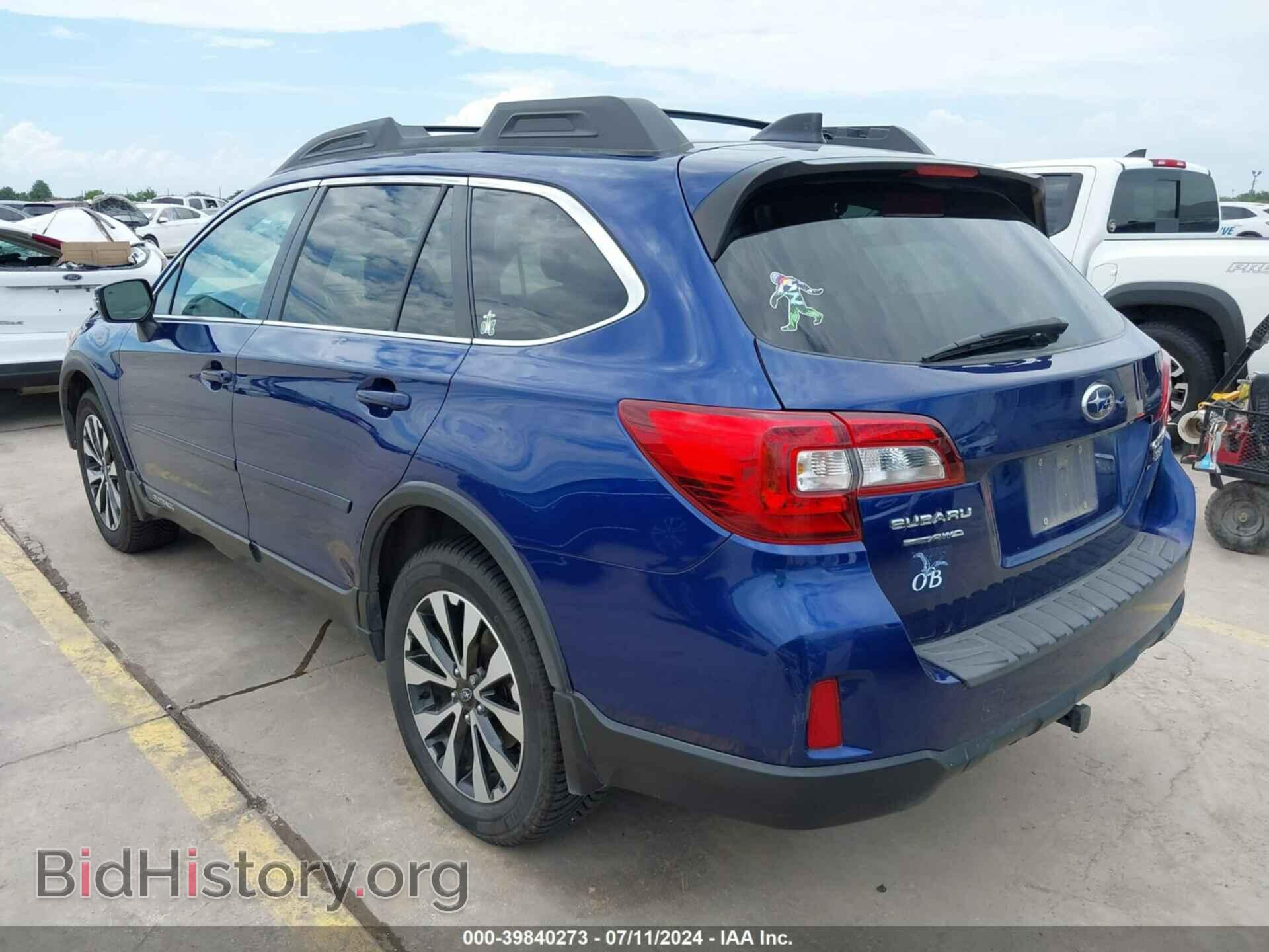 2016 SUBARU OUTBACK - VIN: 4S4BSENCXG3244617 - Фото 3
