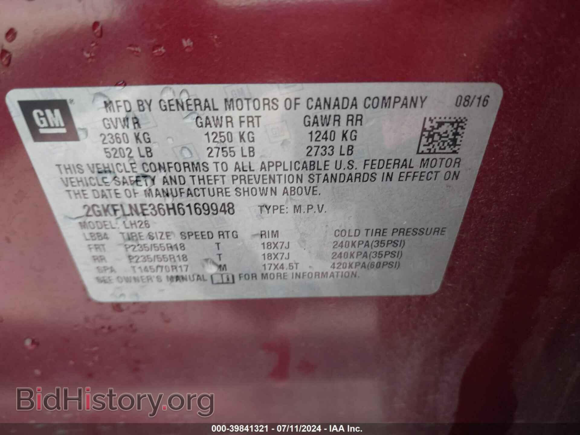2017 GMC TERRAIN - VIN: 2GKFLNE36H6169948 - Photo 9