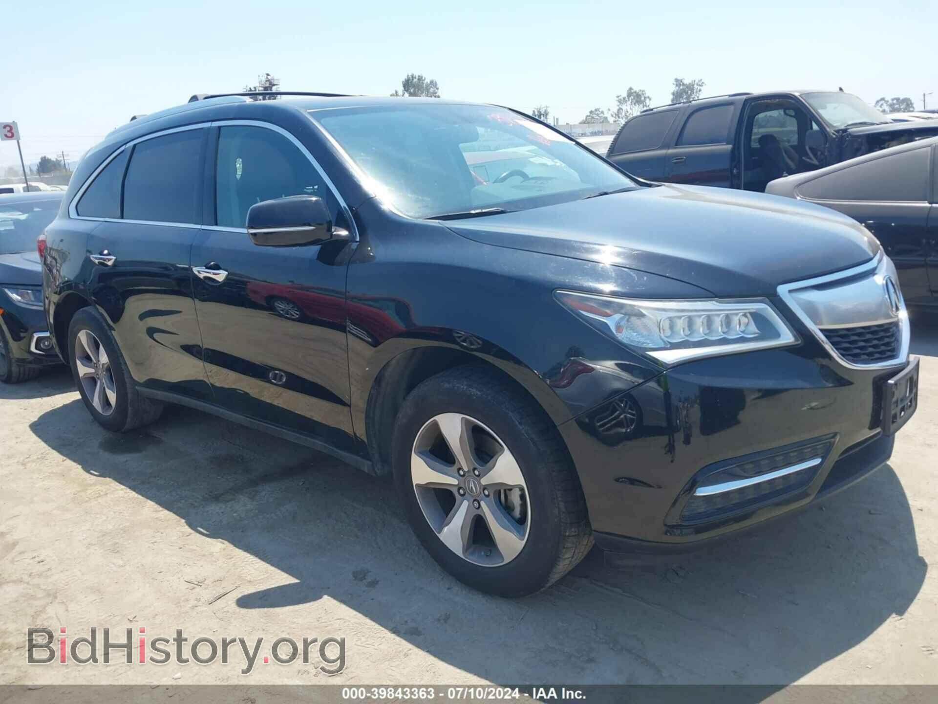 Фотография 5FRYD3H28EB005114 - ACURA MDX 2014