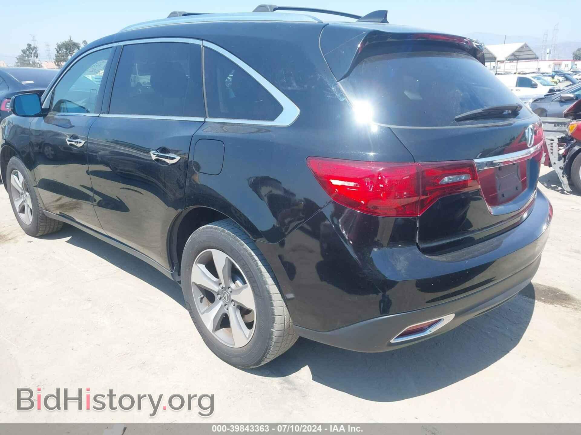 2014 ACURA MDX - VIN: 5FRYD3H28EB005114 - Photo 3