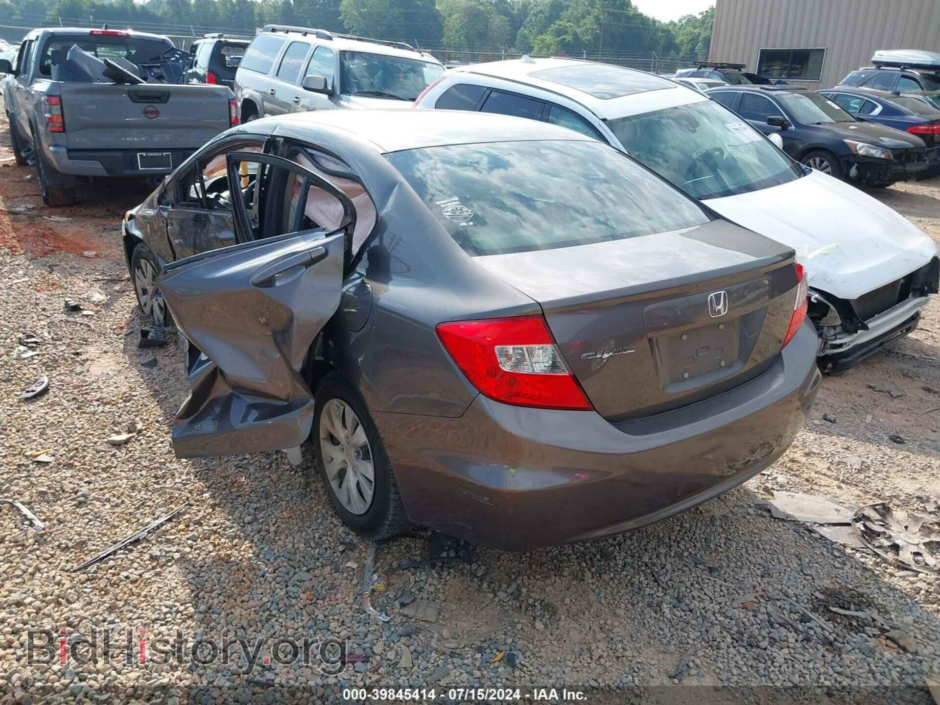 2012 HONDA CIVIC - VIN: 19XFB2F51CE329756 - Фото 3