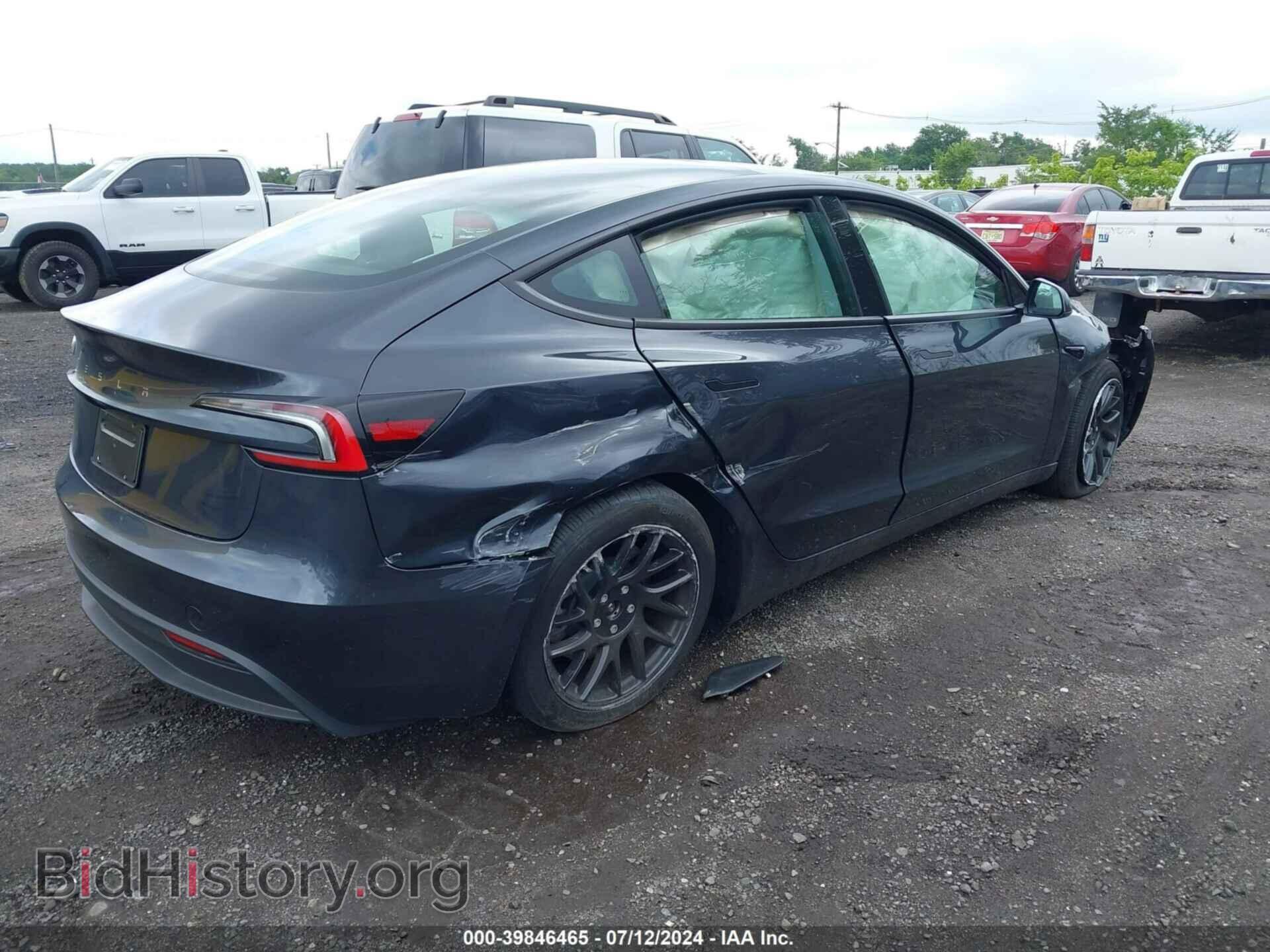2024 TESLA MODEL 3 - VIN: 5YJ3E1EA4RF726982 - Фото 4