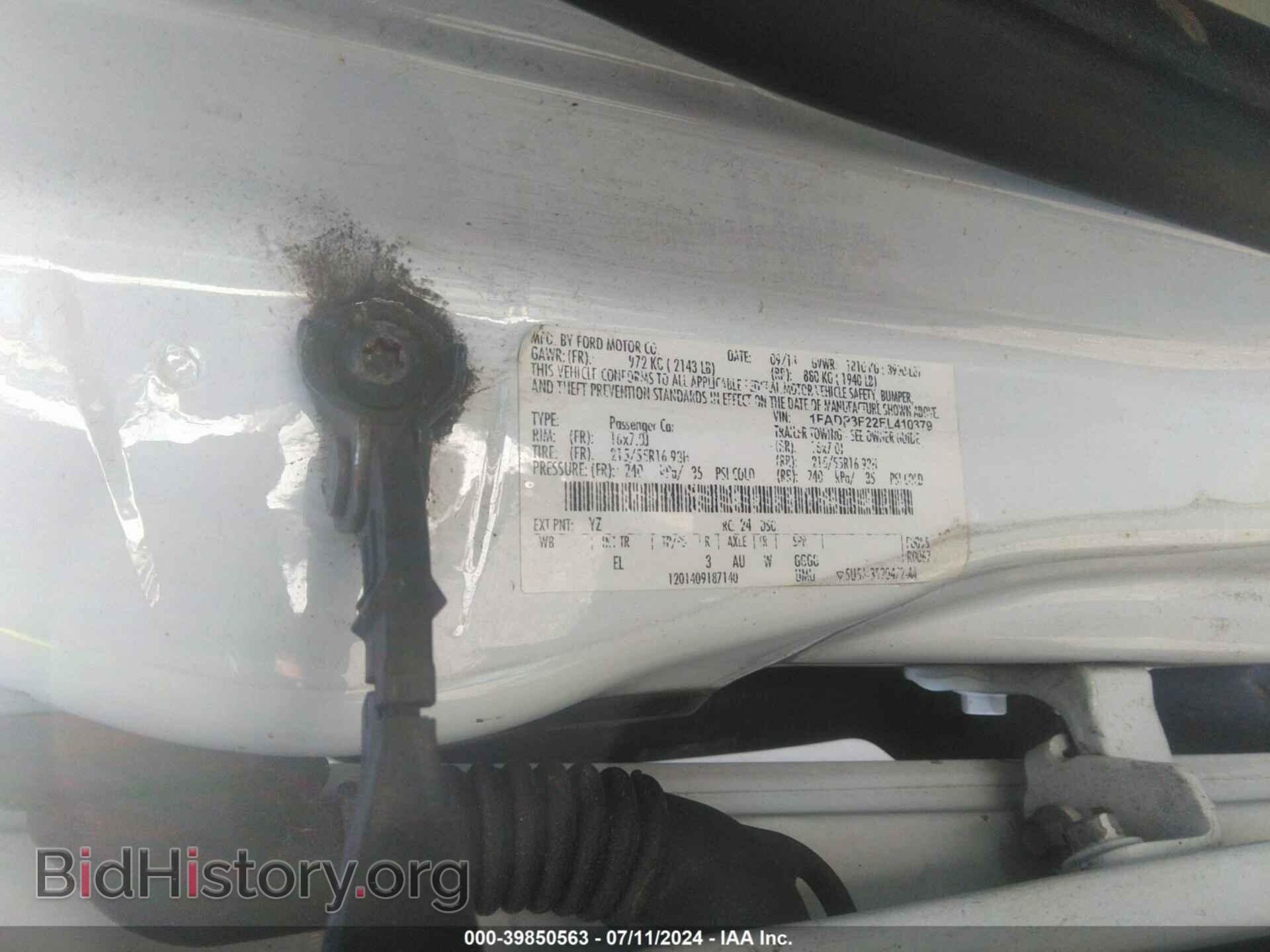 2014 FORD FOCUS - VIN: 1FADP3F22EL410379 - Фото 9