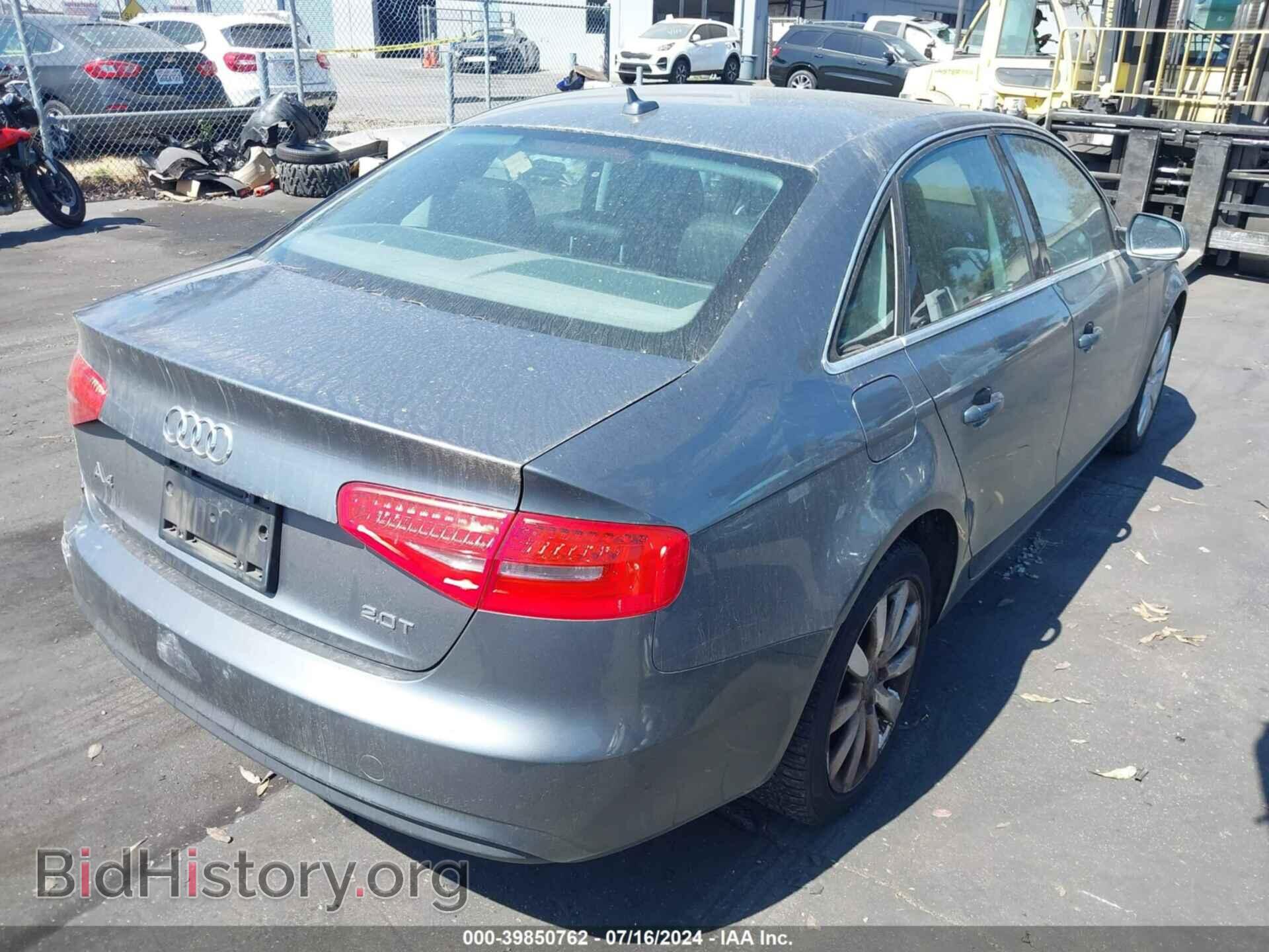 2013 AUDI A4 - VIN: WAUAFAFL4DA047667 - Фото 4