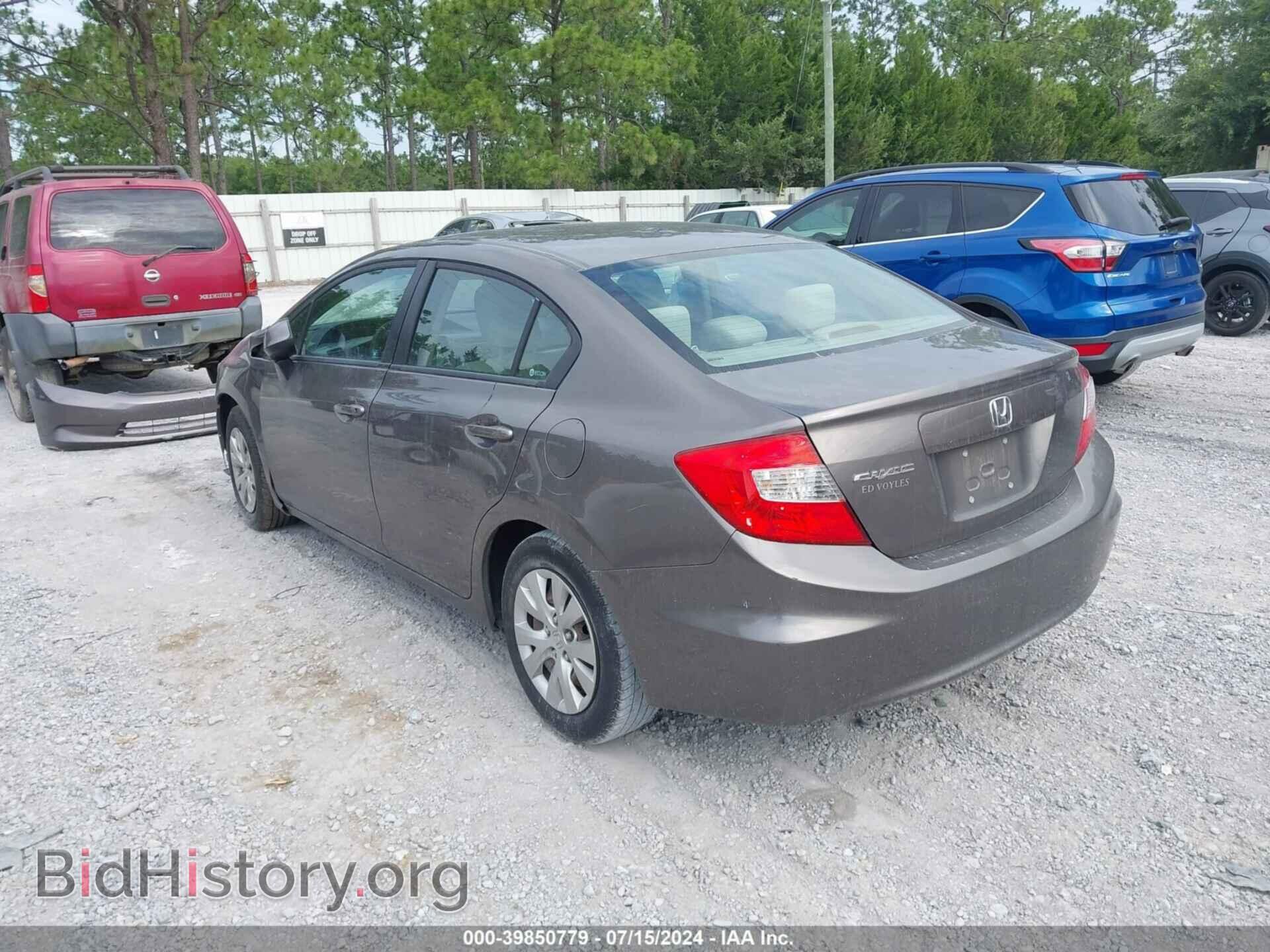 2012 HONDA CIVIC - VIN: 19XFB2F58CE392076 - Фото 3