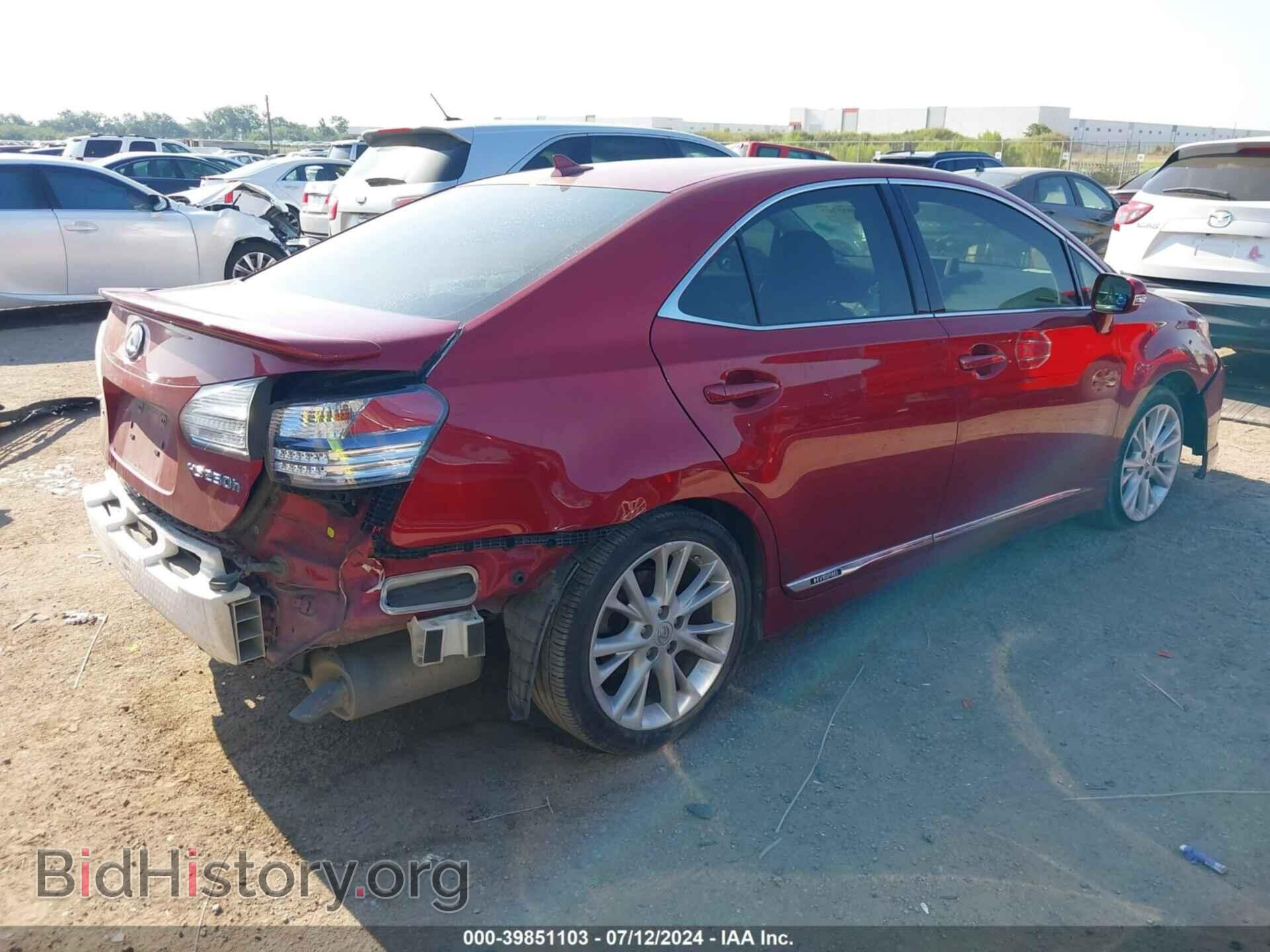 2010 LEXUS HS 250H - VIN: JTHBB1BA2A2022911 - Фото 4