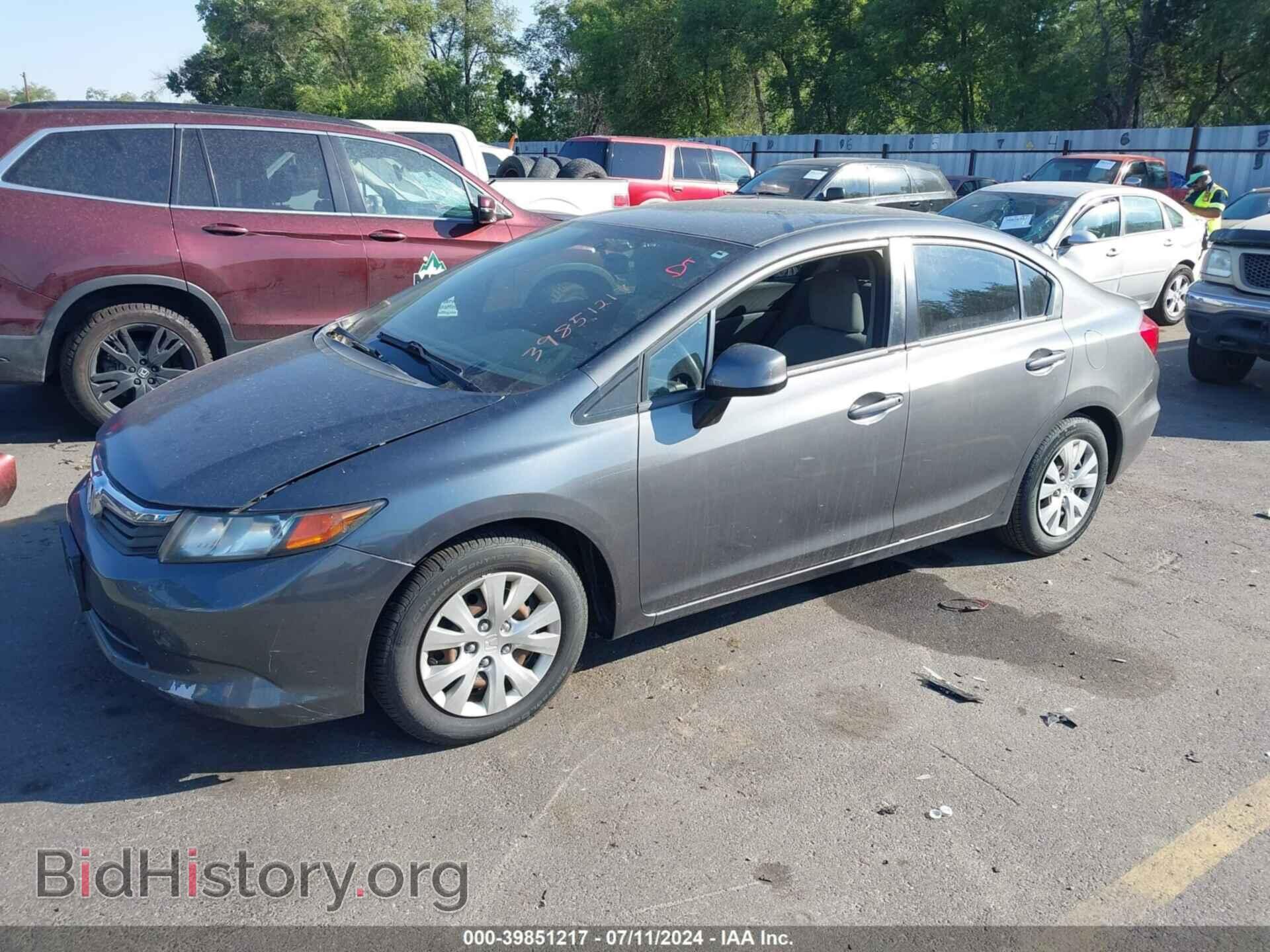 2012 HONDA CIVIC - VIN: 2HGFB2F56CH526847 - Фото 2