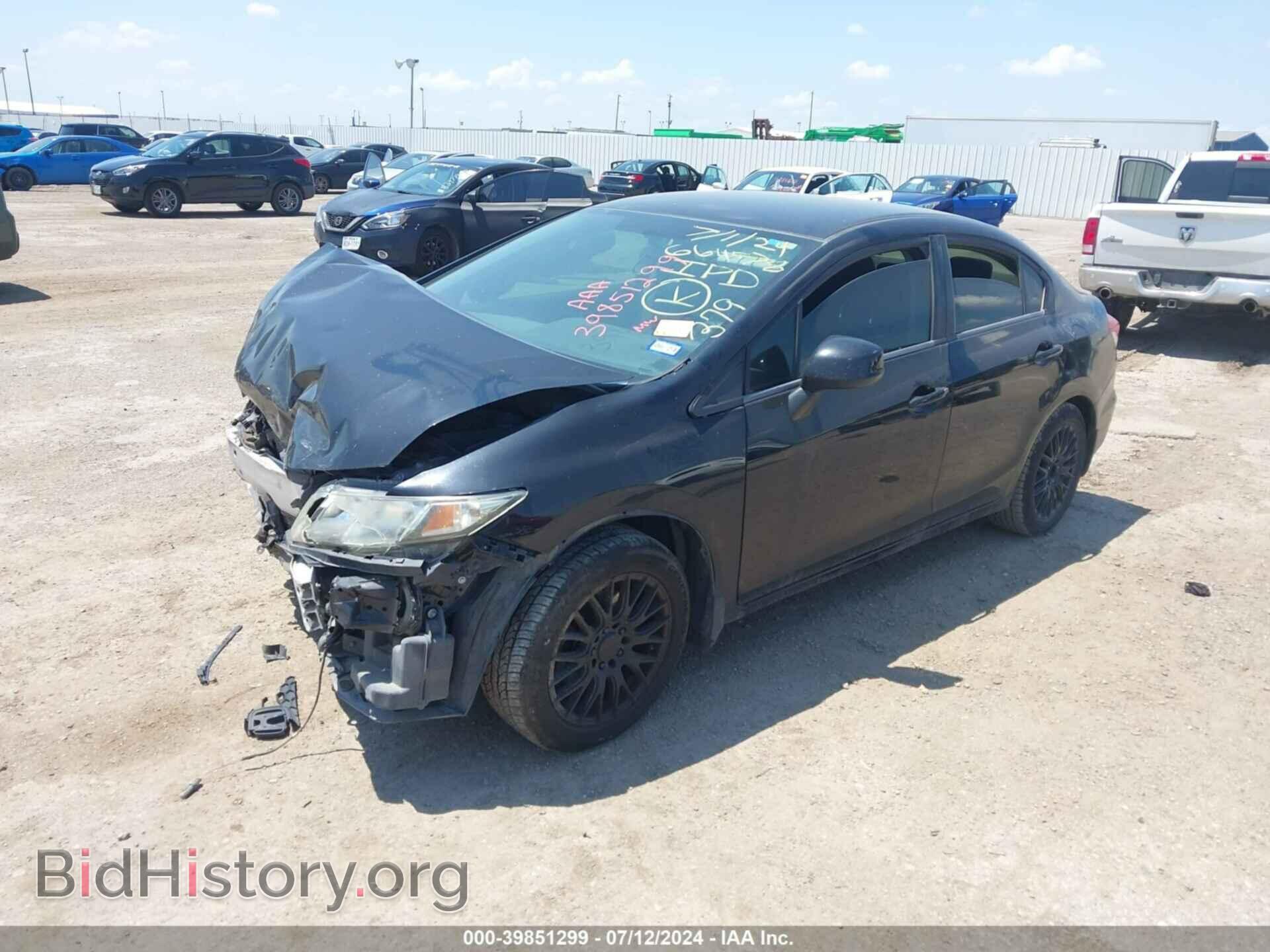 2013 HONDA CIVIC - VIN: 19XFB2F52DE063472 - Фото 2