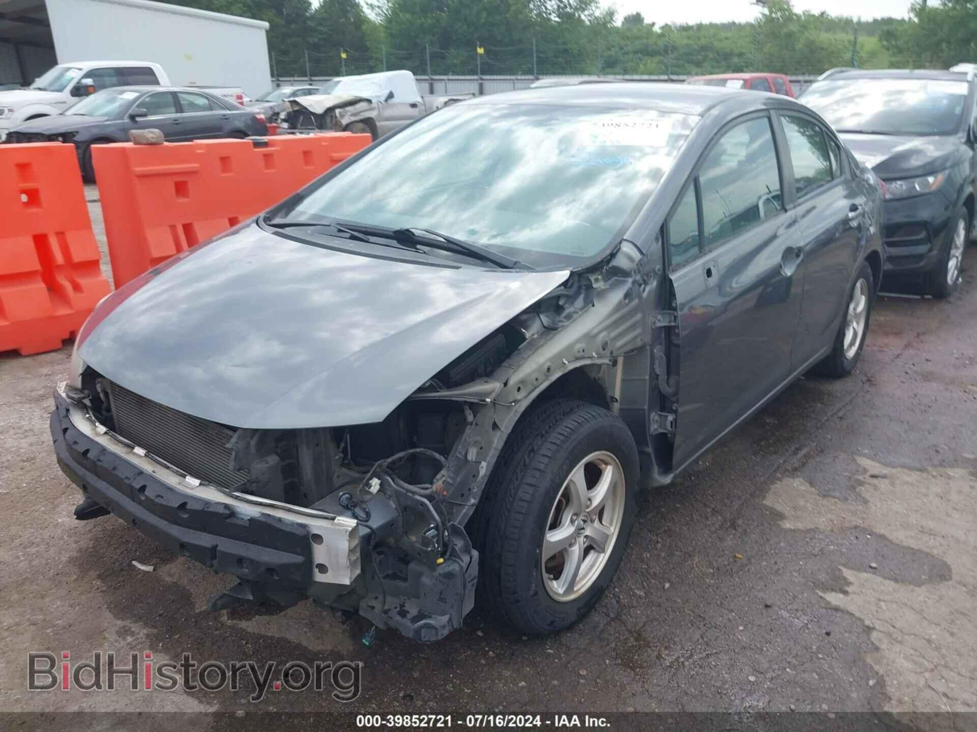 2012 HONDA CIVIC - VIN: 19XFB5F50CE003593 - Фото 2