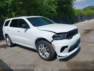 2024 Dodge DURANGO GT Plus AWD, white — VIN 1C4RDJDG7RC207392, IAAI