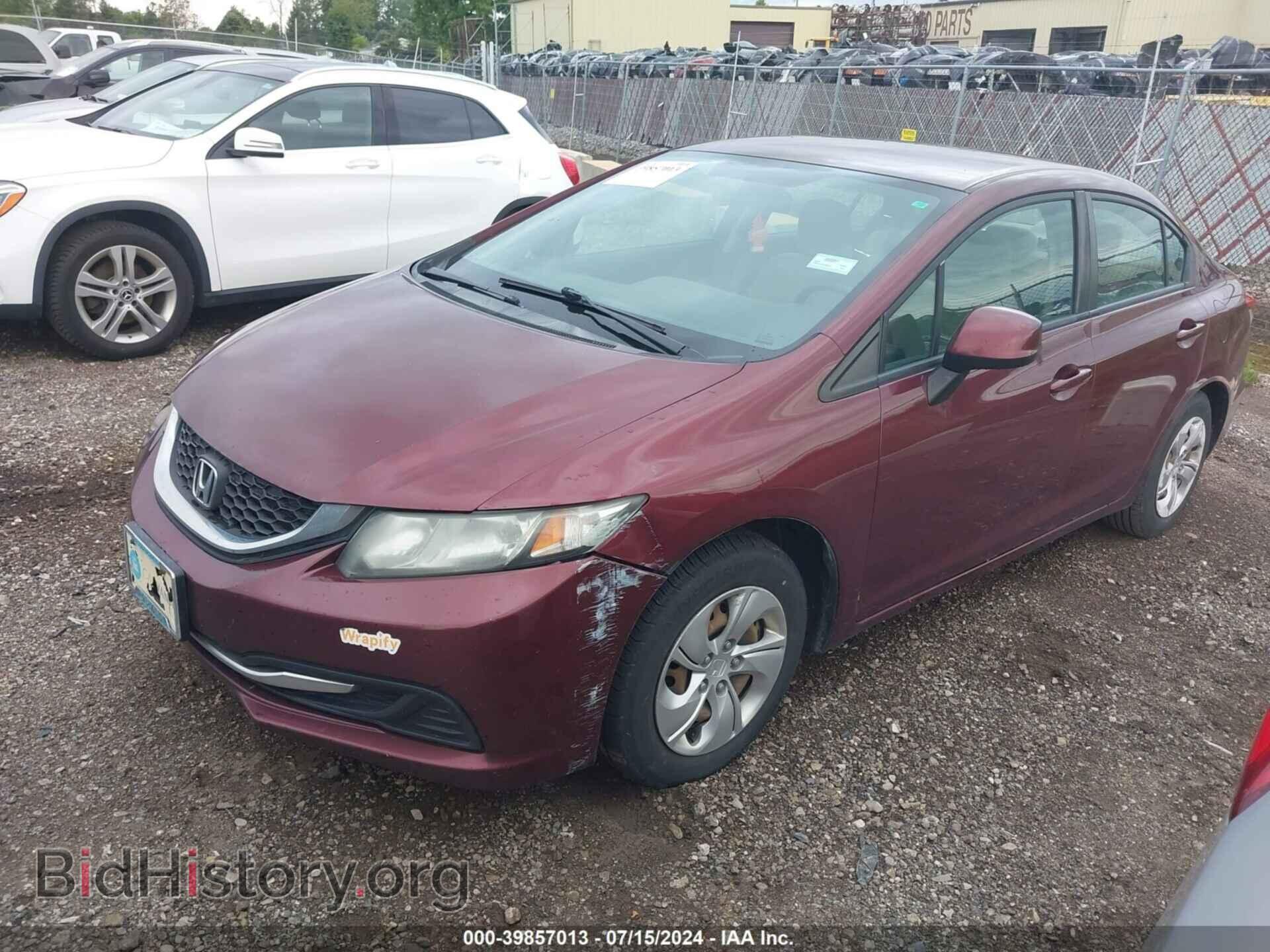 2013 HONDA CIVIC - VIN: 2HGFB2F51DH560213 - Фото 2