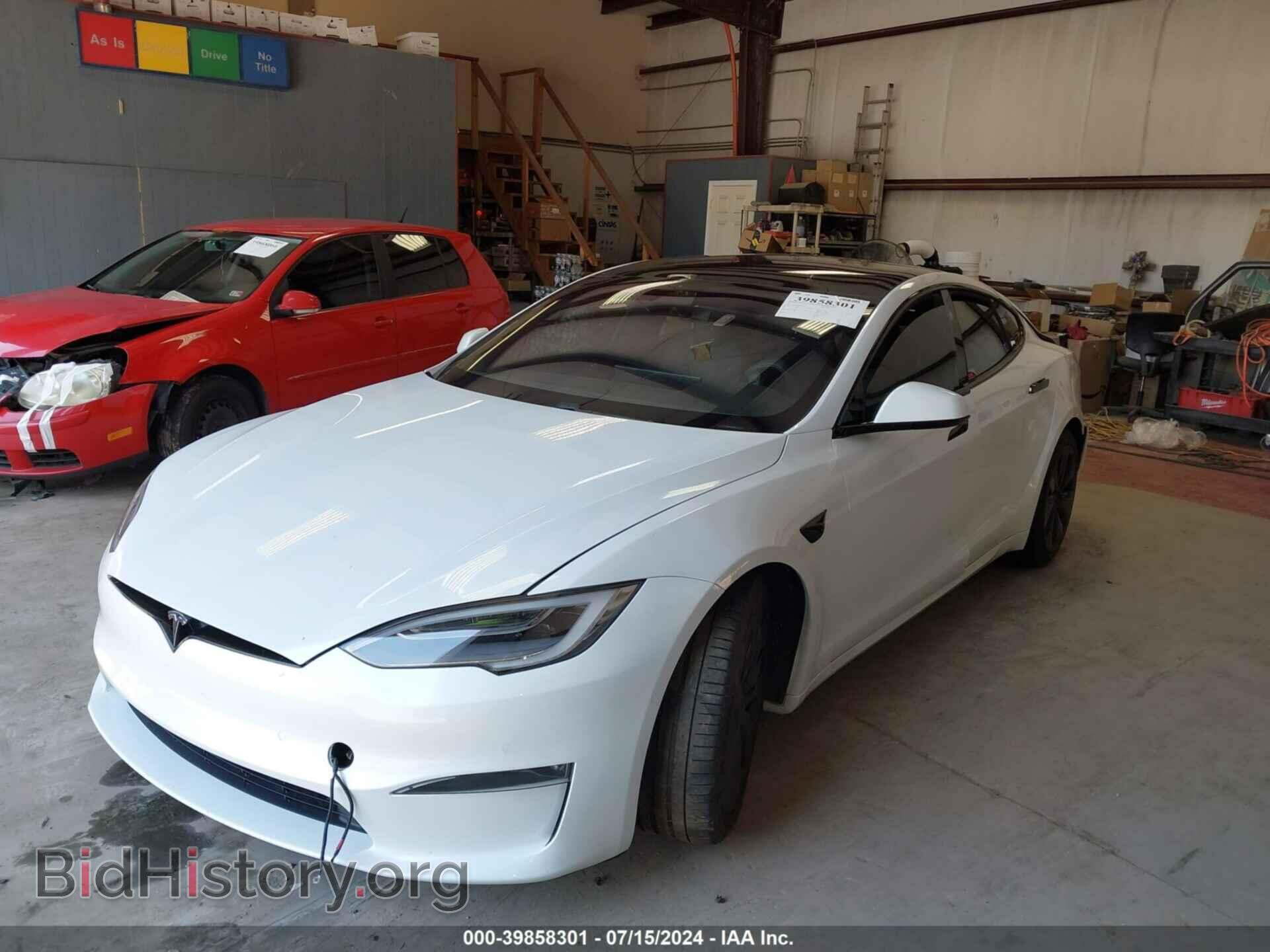 2021 TESLA MODEL S - VIN: 5YJSA1E63MF452654 - Фото 2