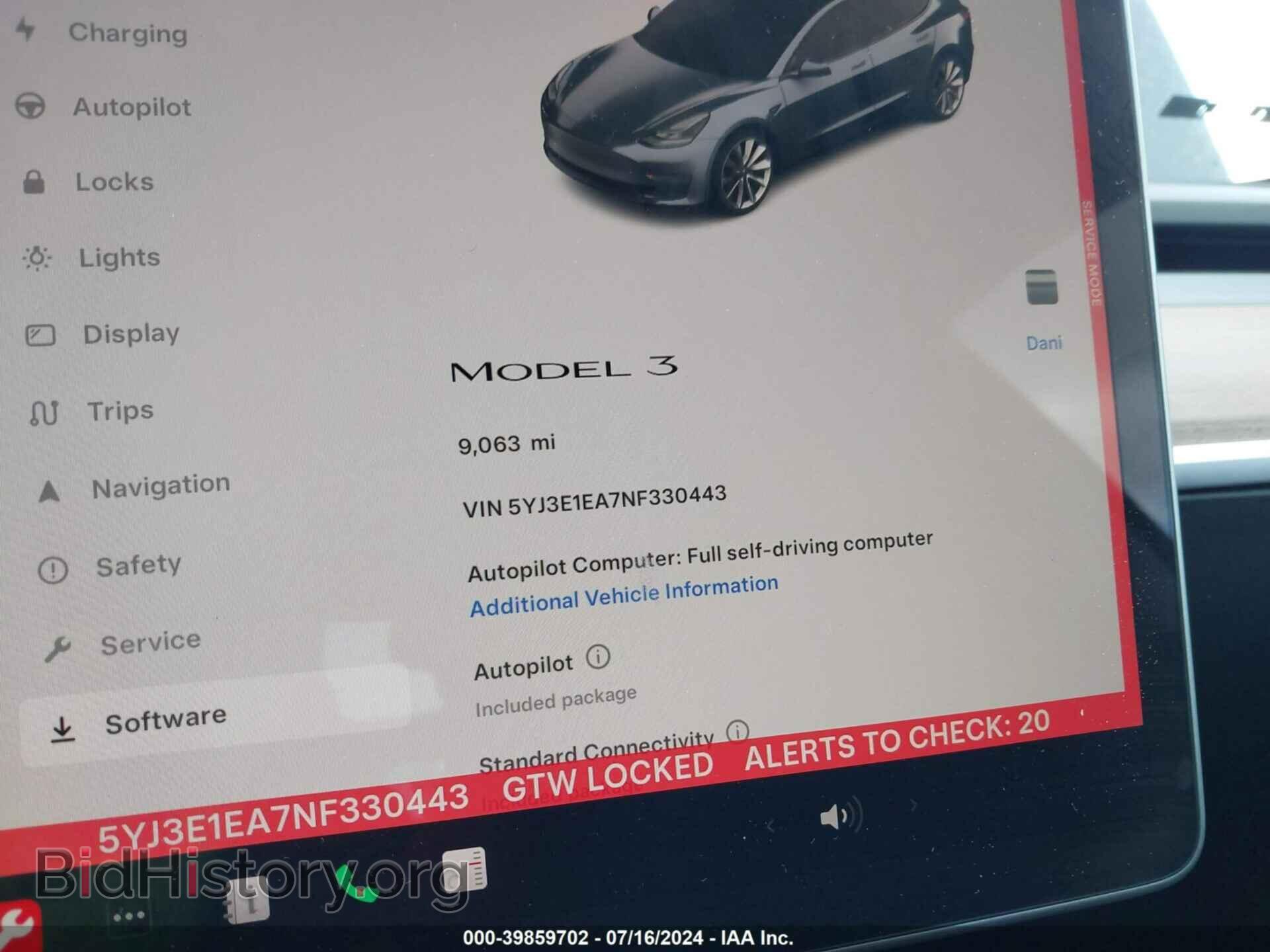 2022 TESLA MODEL 3 - VIN: 5YJ3E1EA7NF330443 - Фото 7