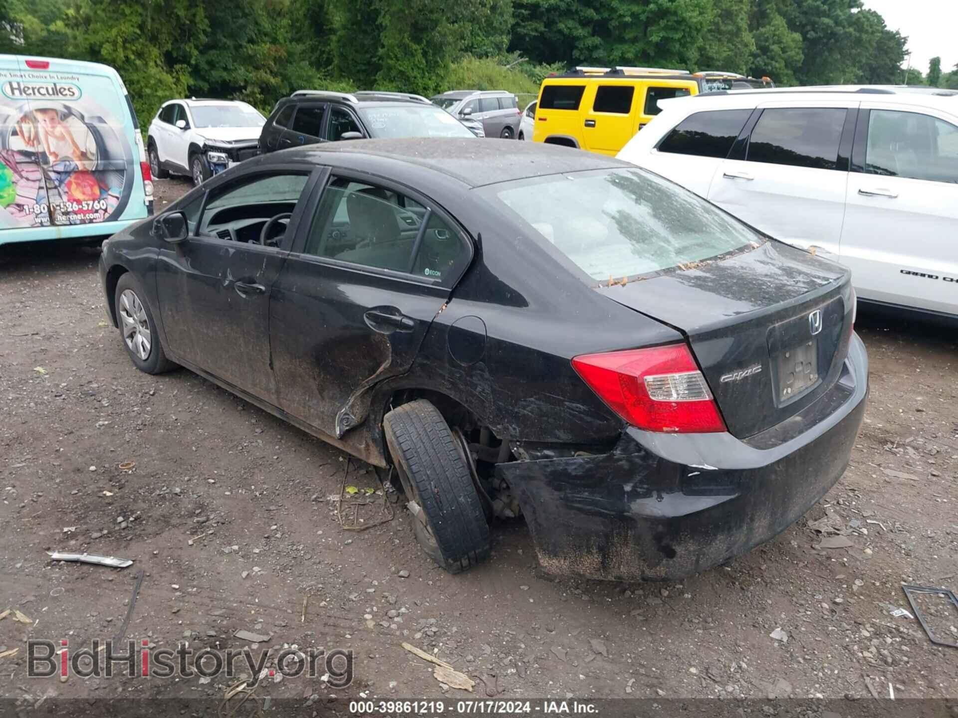 2012 HONDA CIVIC - VIN: 19XFB2F59CE337264 - Фото 3