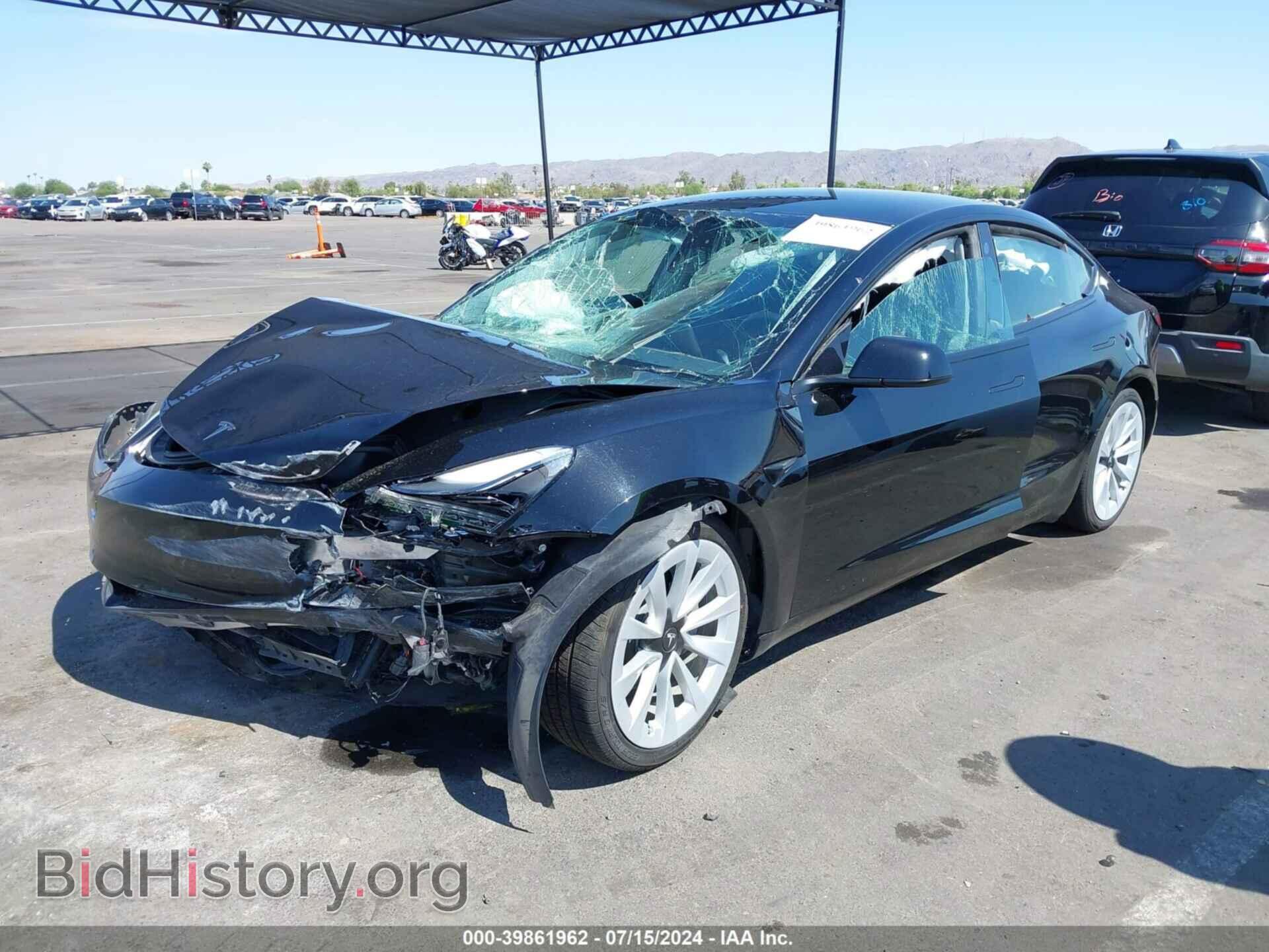 2022 TESLA MODEL 3 - VIN: 5YJ3E1EA3NF291172 - Фото 2