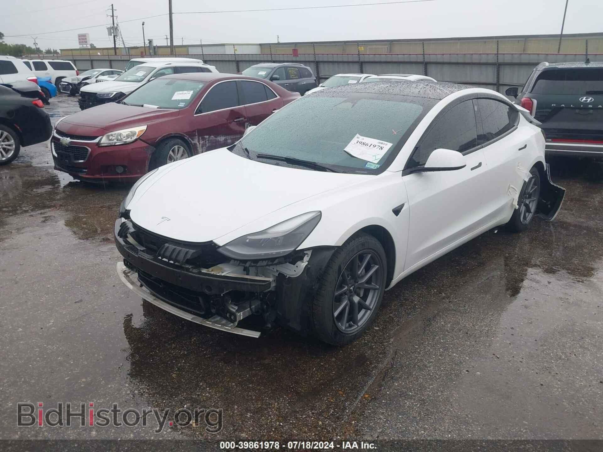 2022 TESLA MODEL 3 - VIN: 5YJ3E1EB0NF227101 - Фото 2