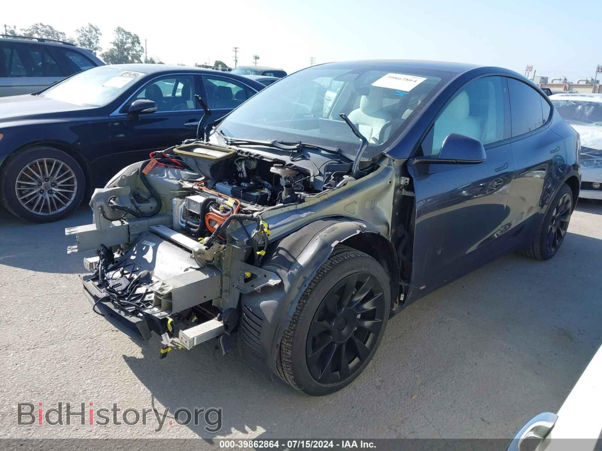 2021 TESLA MODEL Y - VIN: 5YJYGDED8MF181356 - Фото 2
