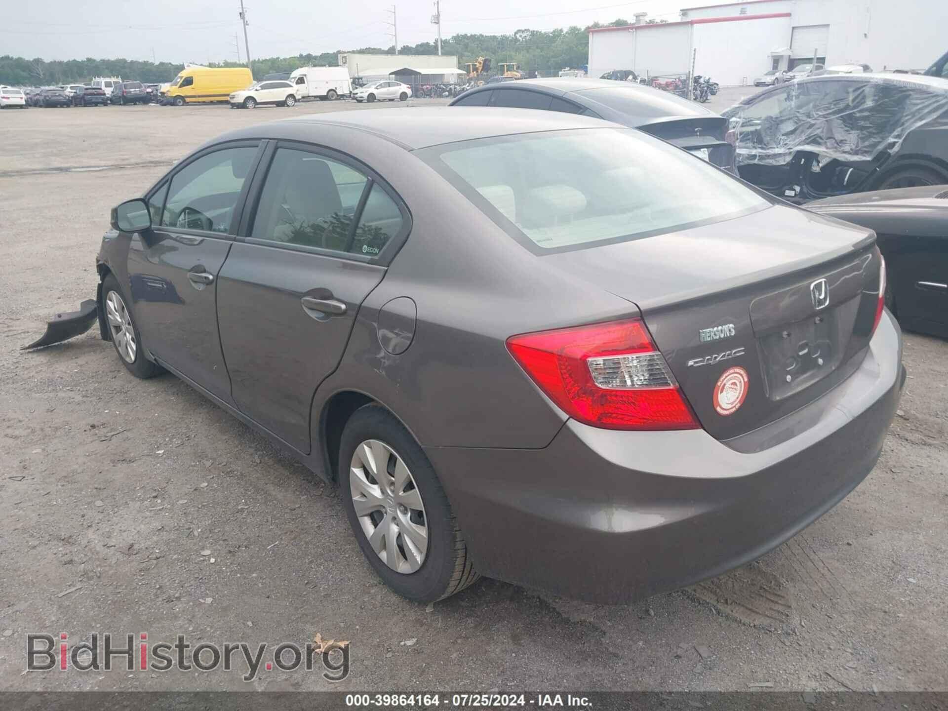 2012 HONDA CIVIC - VIN: 19XFB2F51CE373837 - Фото 3