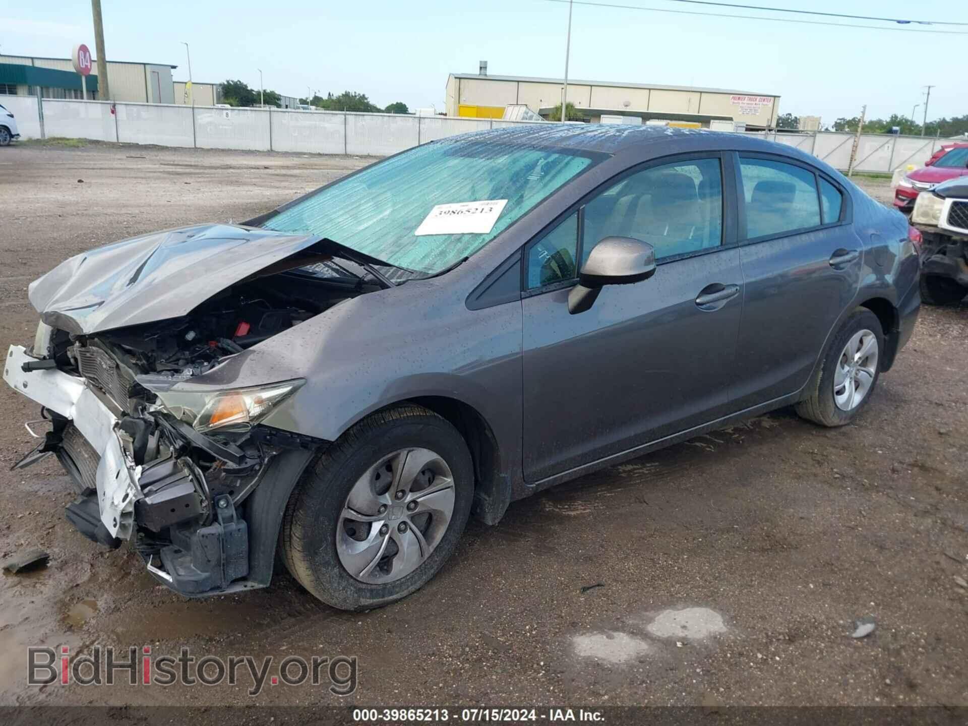 2013 HONDA CIVIC - VIN: 19XFB2F55DE047878 - Фото 2