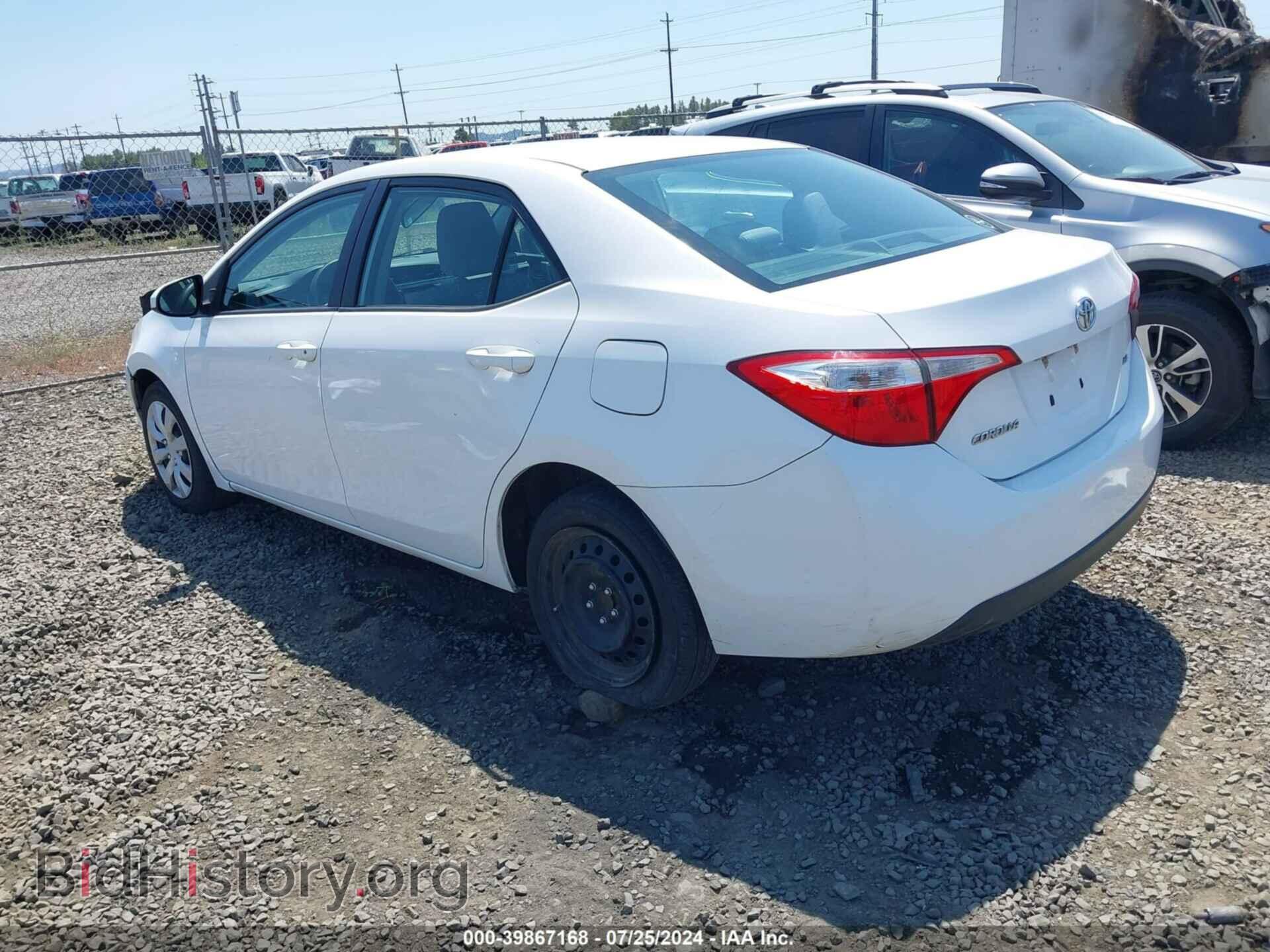 2014 TOYOTA COROLLA - VIN: 2T1BURHEXEC179100 - Фото 3