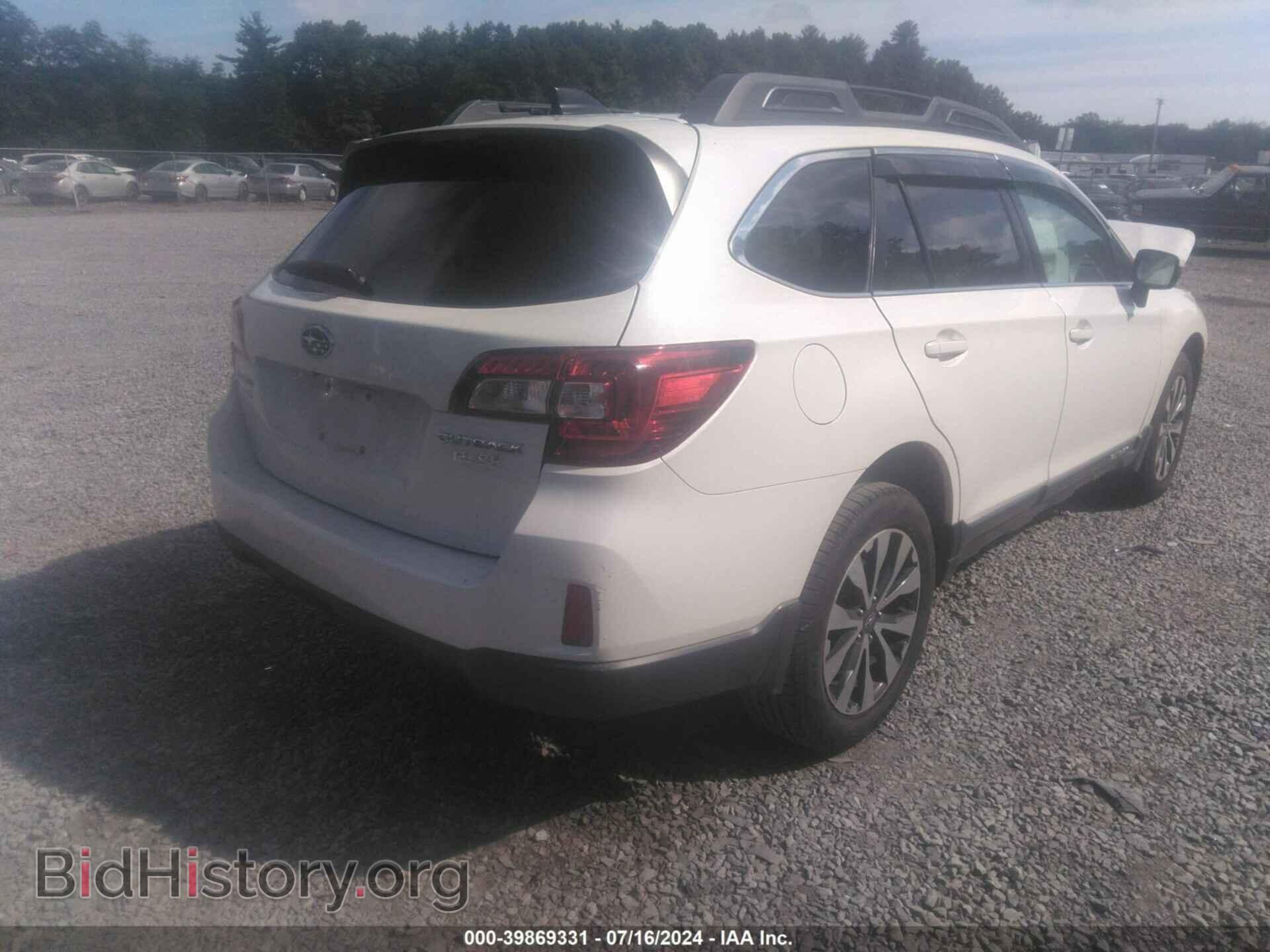 2016 SUBARU OUTBACK - VIN: 4S4BSANC4G3205899 - Фото 4