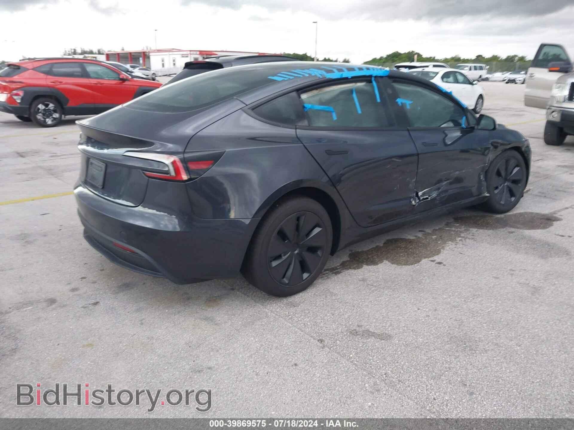 2024 TESLA MODEL 3 - VIN: 5YJ3E1EA8RF745809 - Фото 4
