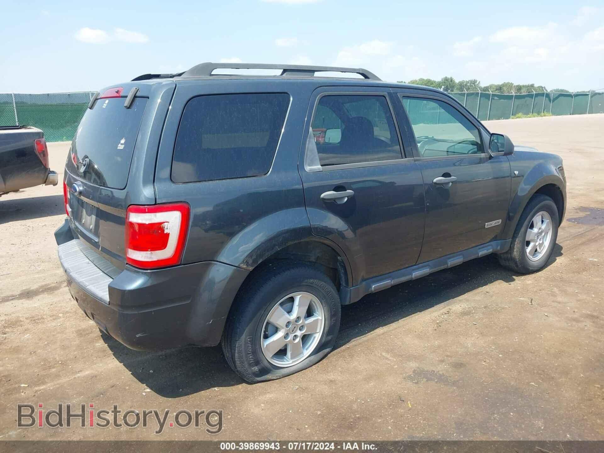 2008 FORD ESCAPE - VIN: 1FMCU03138KD39689 - Фото 4
