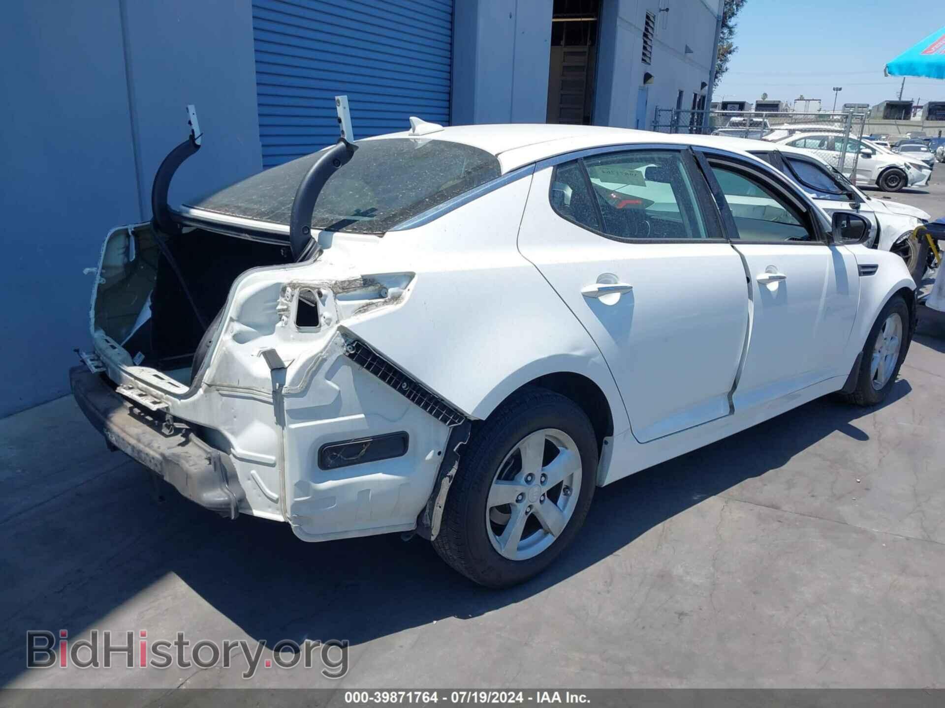 2015 KIA OPTIMA - VIN: KNAGM4A77F5633917 - Photo 4
