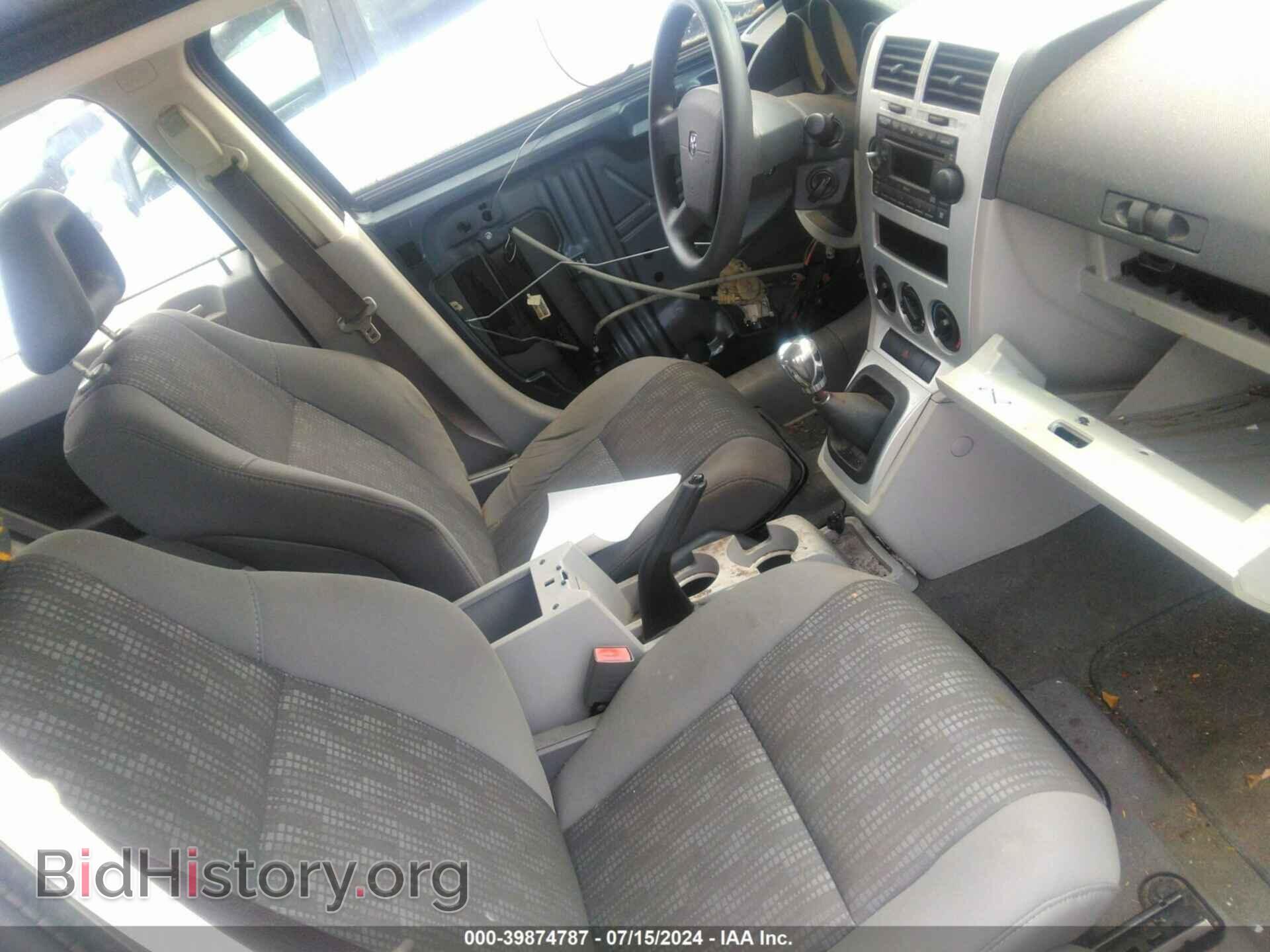 2007 DODGE CALIBER - VIN: 1B3HB28C47D131072 - Фото 5