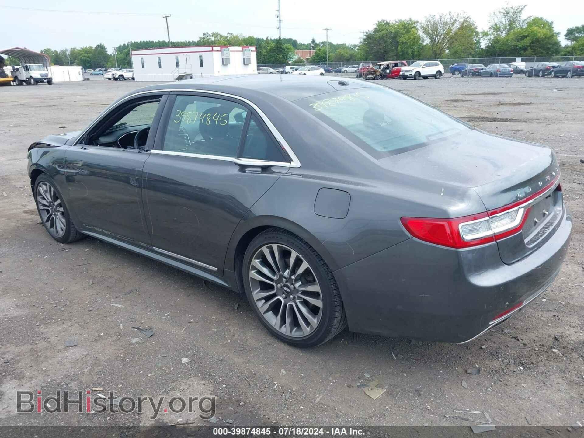 2017 LINCOLN CONTINENTAL - VIN: 1LN6L9TK0H5618139 - Photo 3