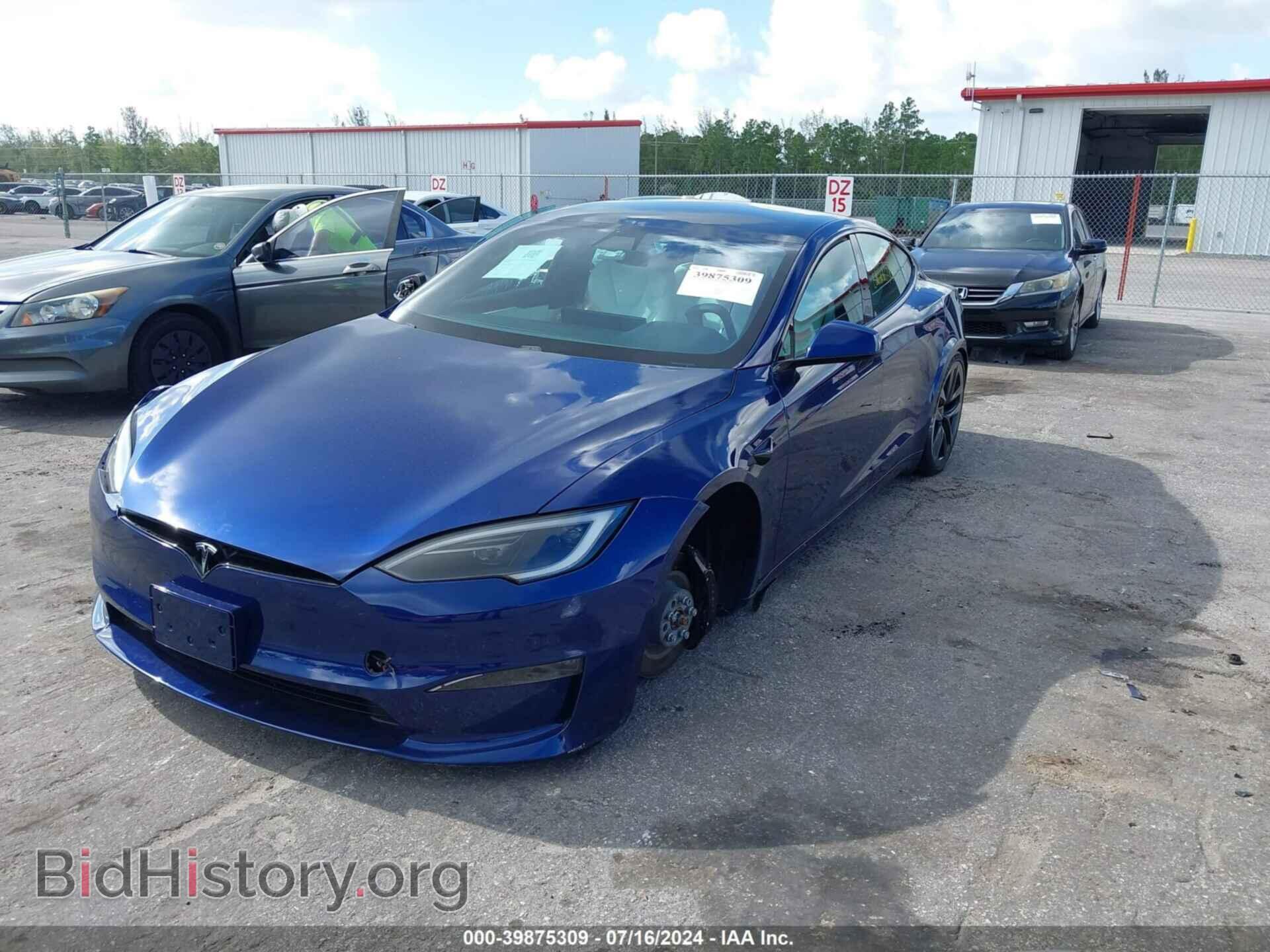 2022 TESLA MODEL S - VIN: 5YJSA1E56NF490615 - Фото 2