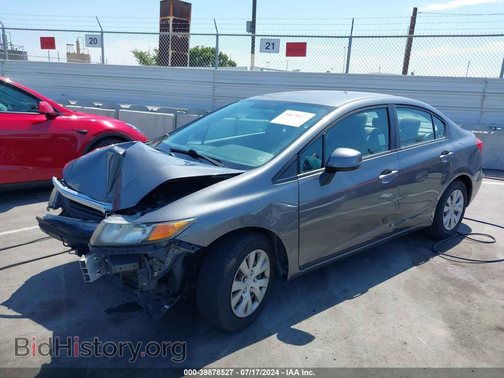 2012 HONDA CIVIC - VIN: 19XFB2F50CE361582 - Фото 2
