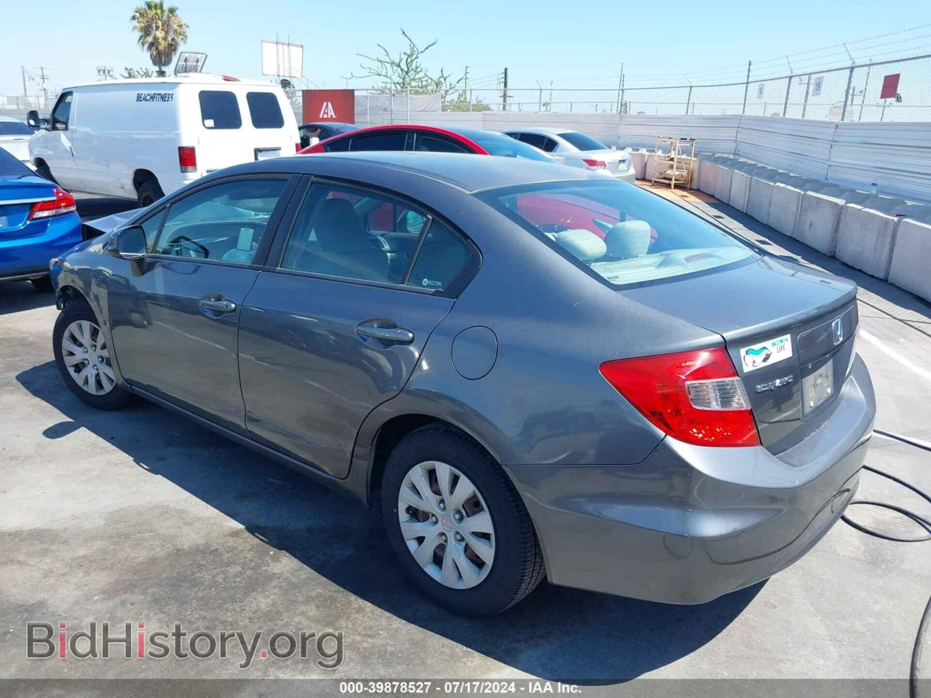 2012 HONDA CIVIC - VIN: 19XFB2F50CE361582 - Фото 3