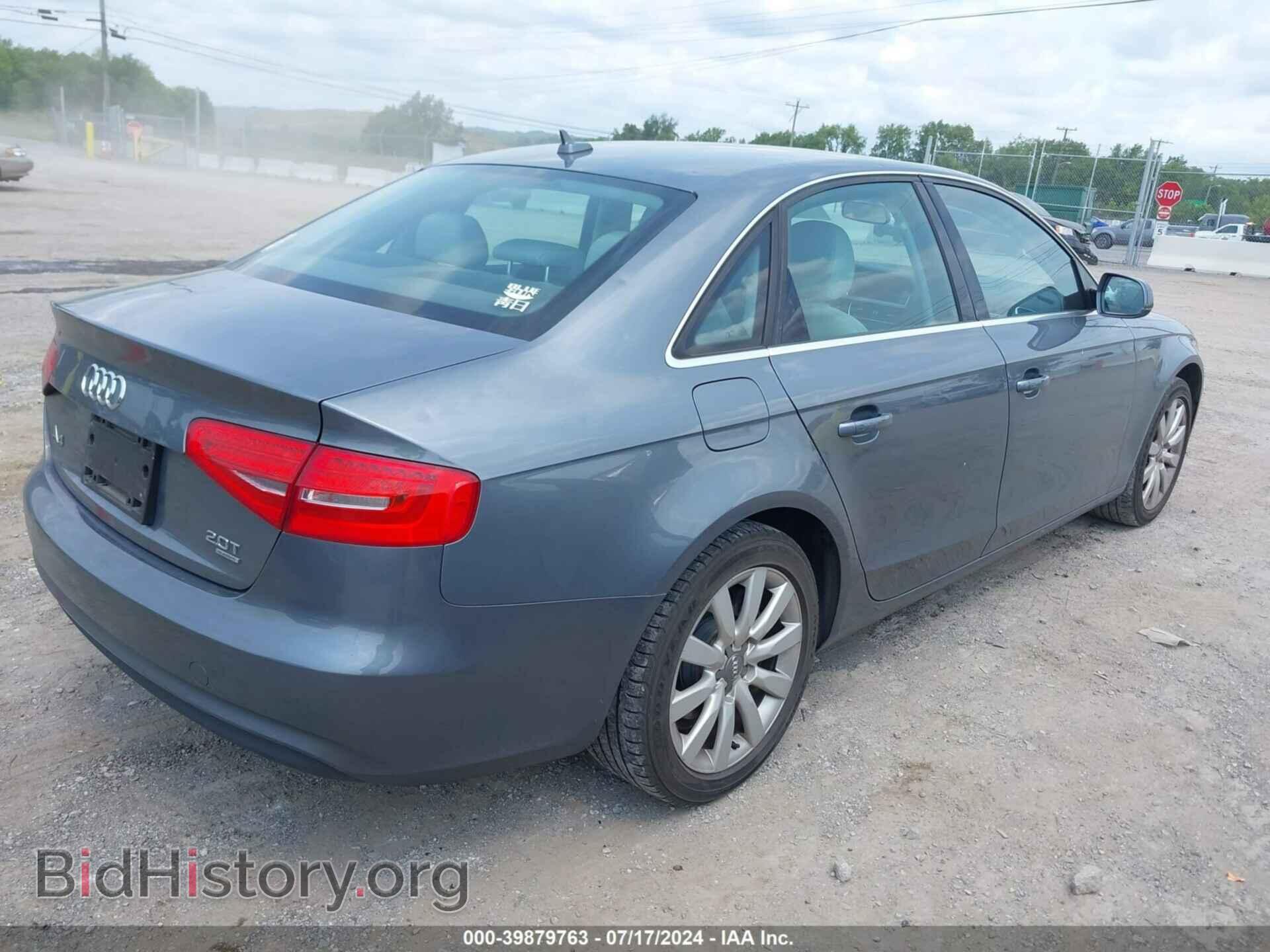 2013 AUDI A4 - VIN: WAUBFAFL4DN050842 - Фото 4