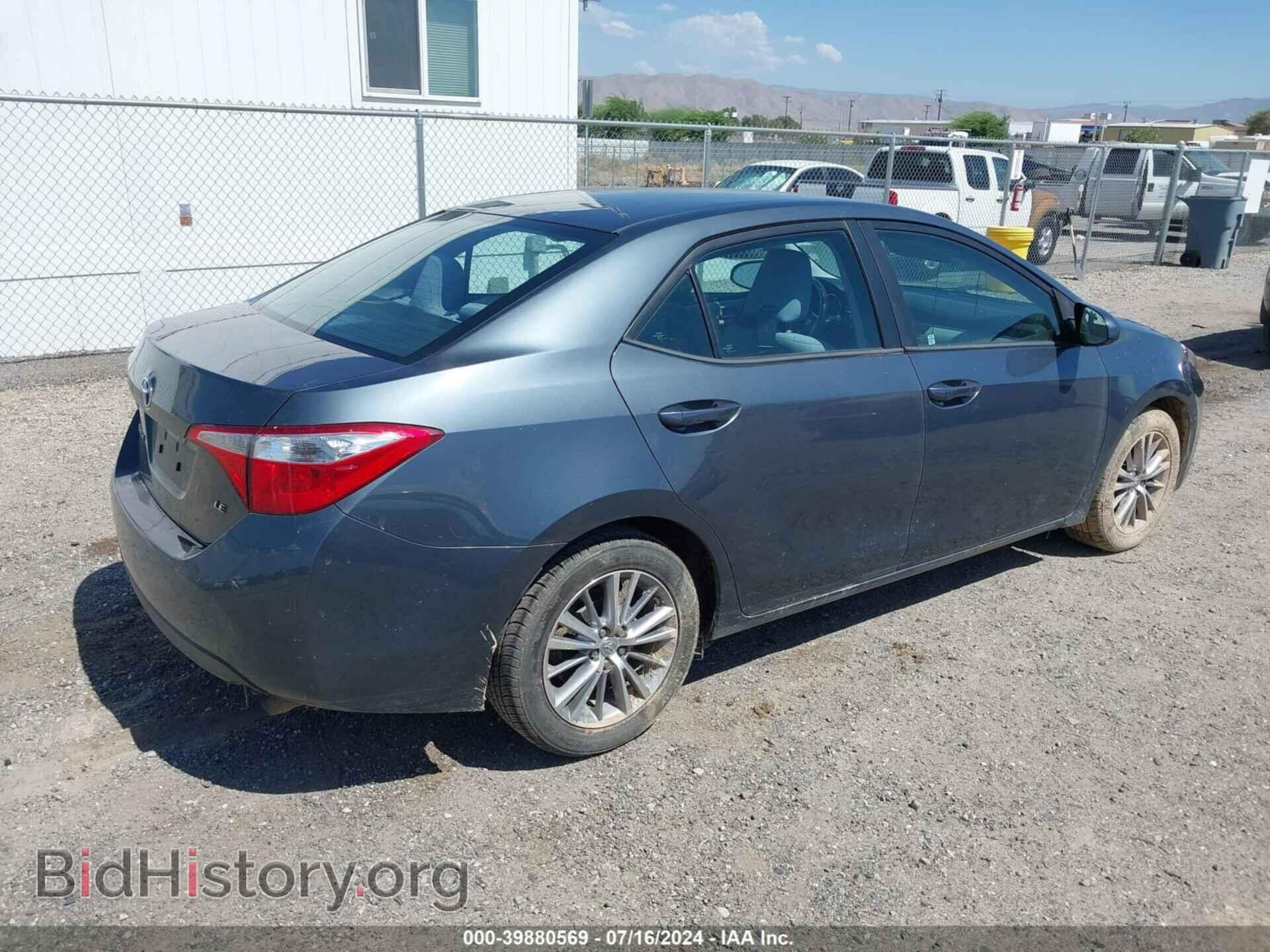 2014 TOYOTA COROLLA - VIN: 2T1BURHE2EC200649 - Фото 4