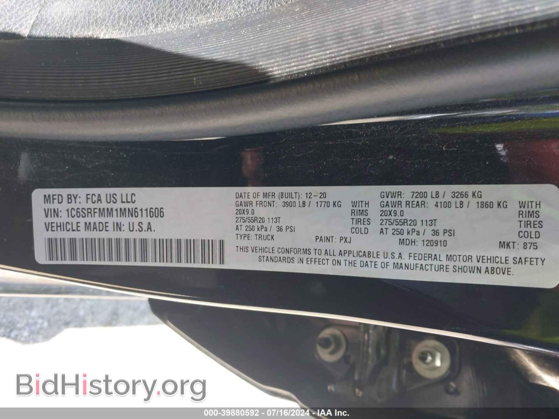 2021 RAM 1500 - VIN: 1C6SRFMM1MN611606 - Фото 9