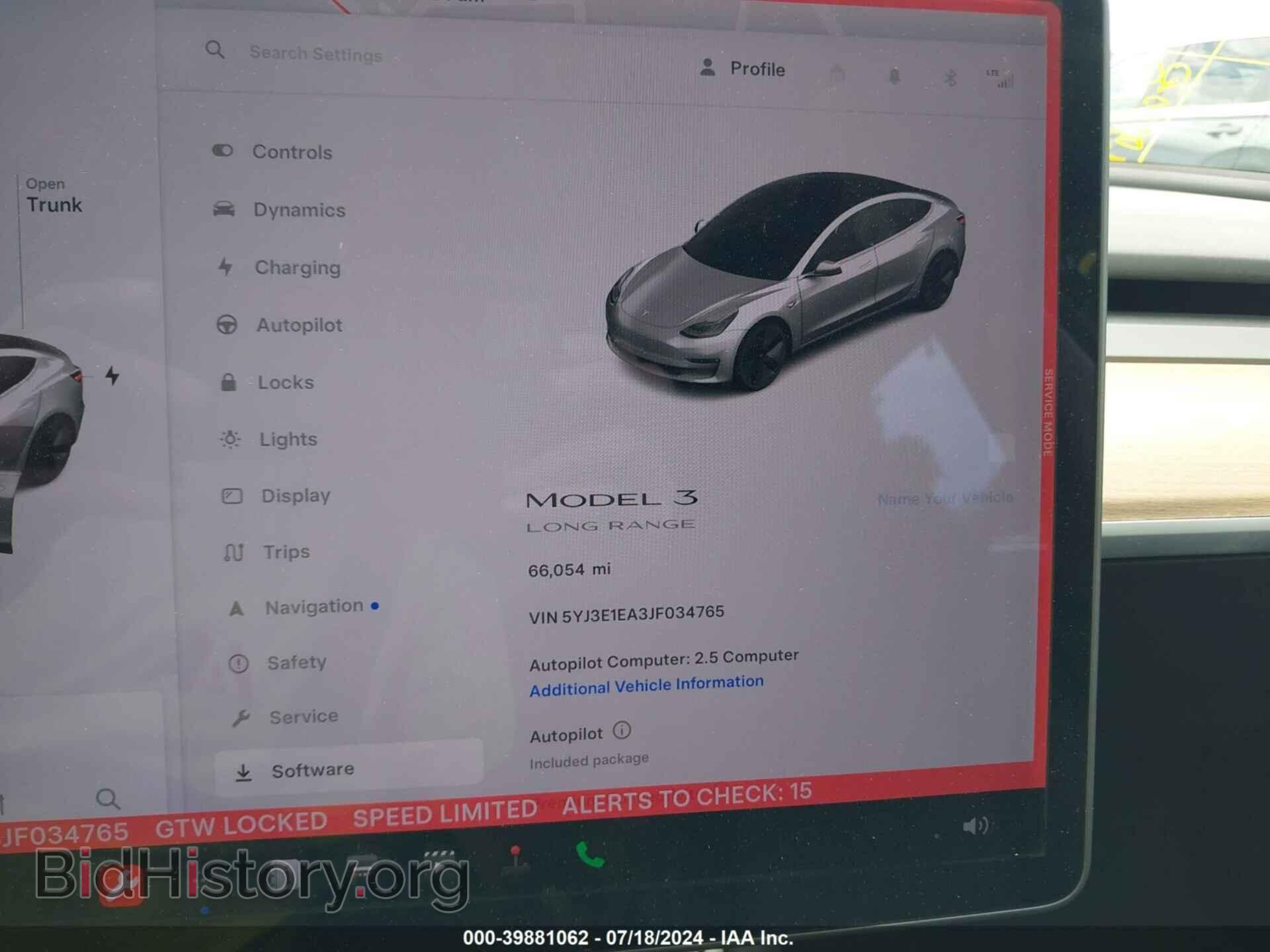 2018 TESLA MODEL 3 - VIN: 5YJ3E1EA3JF034765 - Фото 7