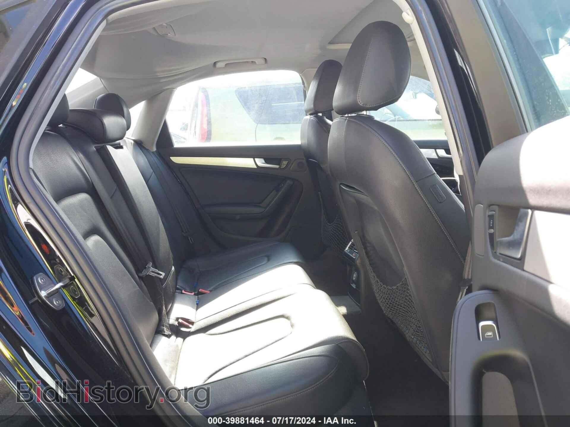 2013 AUDI A4 - VIN: WAUEFAFL3DA053266 - Фото 8