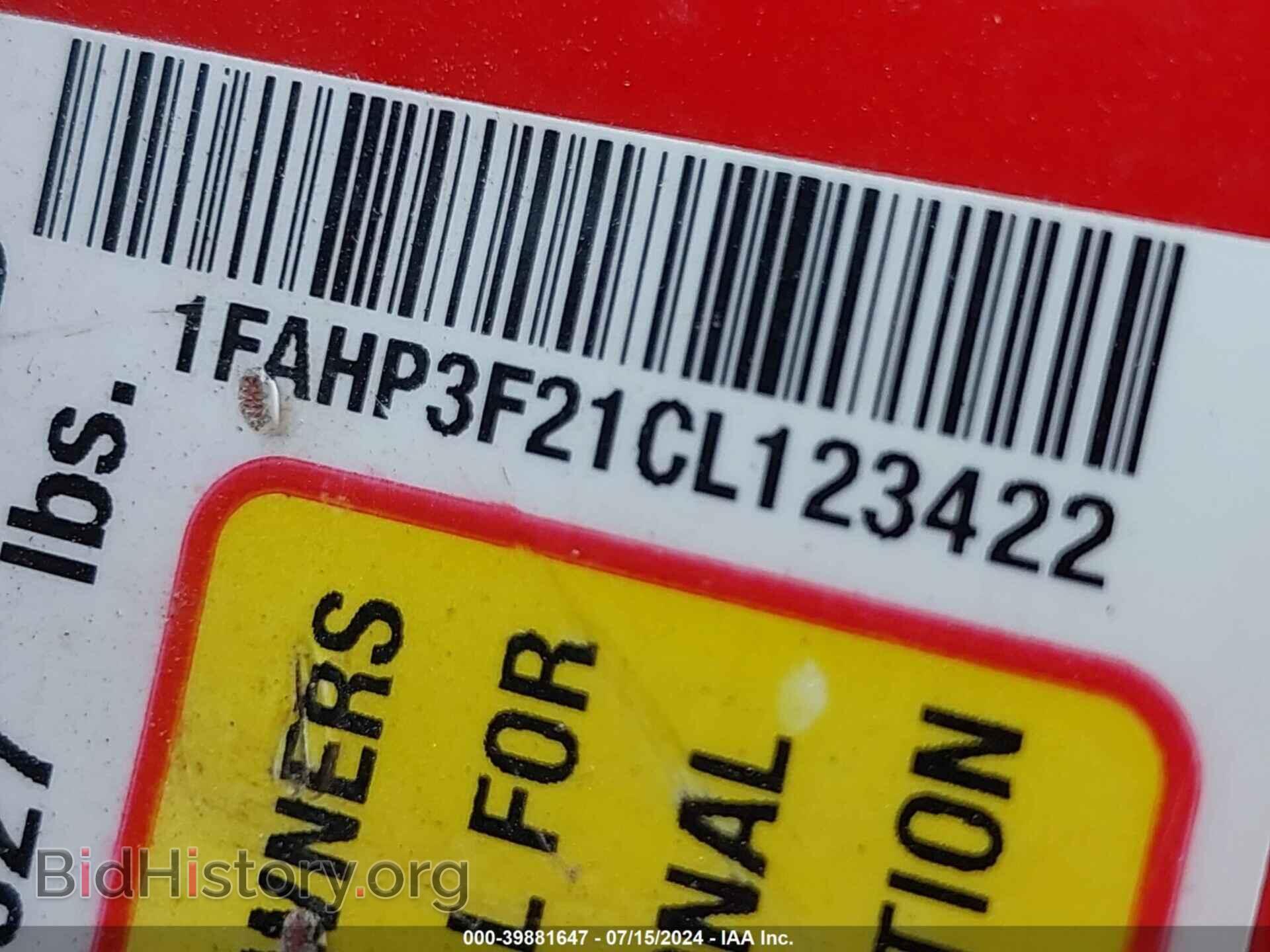 2012 FORD FOCUS - VIN: 1FAHP3F21CL123422 - Photo 9