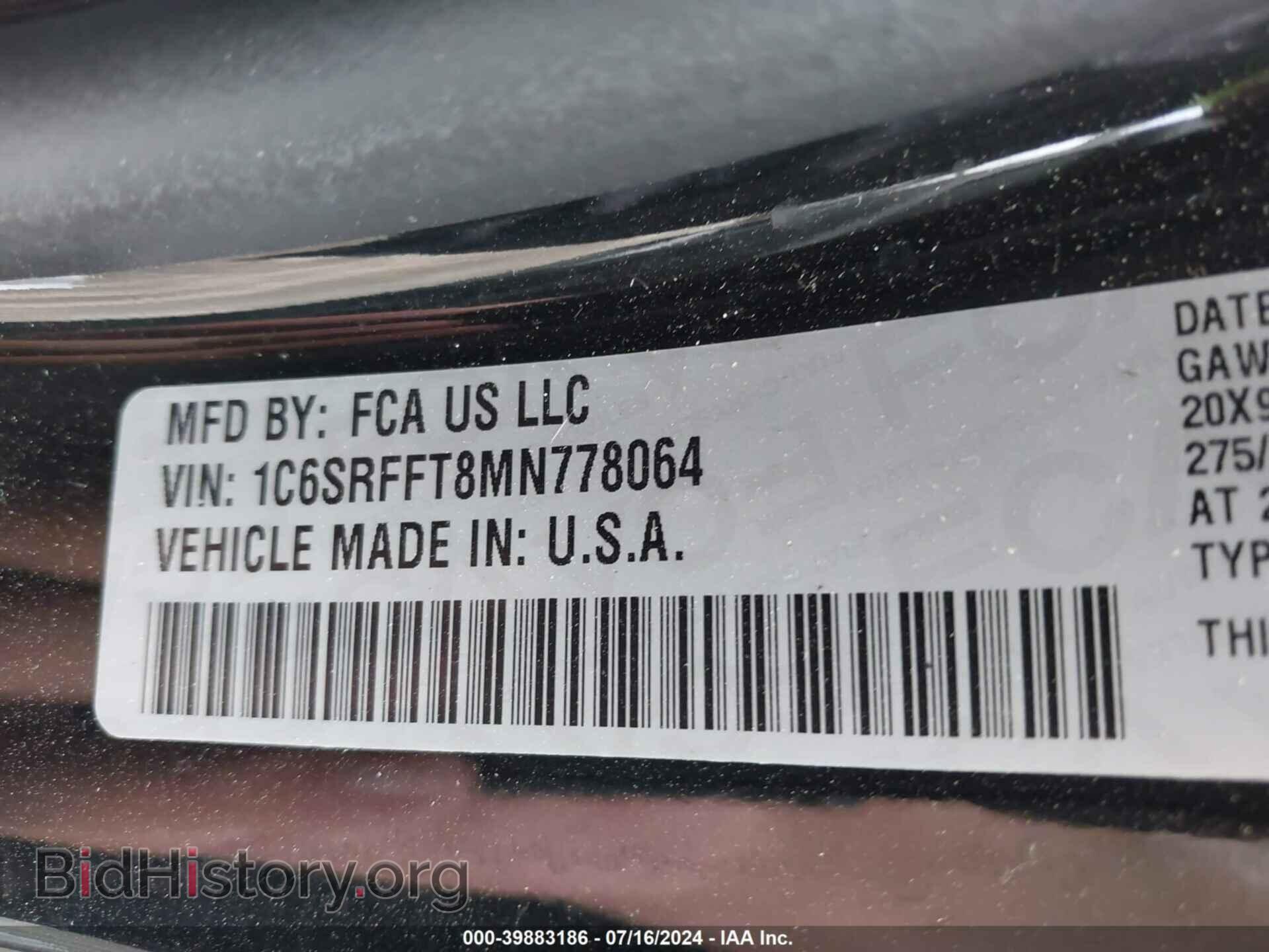 2021 RAM 1500 - VIN: 1C6SRFFT8MN778064 - Фото 9