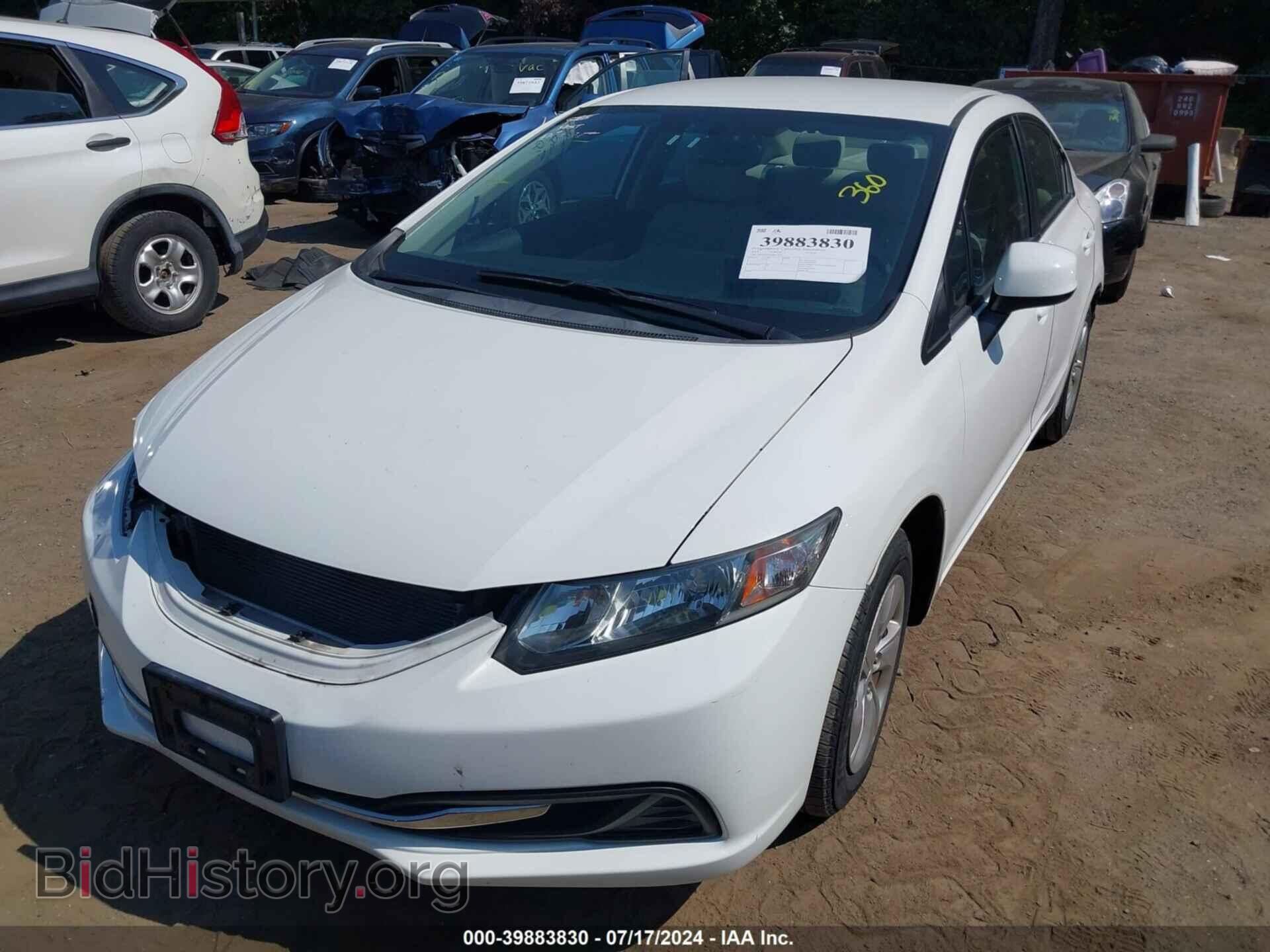2013 HONDA CIVIC - VIN: 2HGFB2F58DH537771 - Фото 2