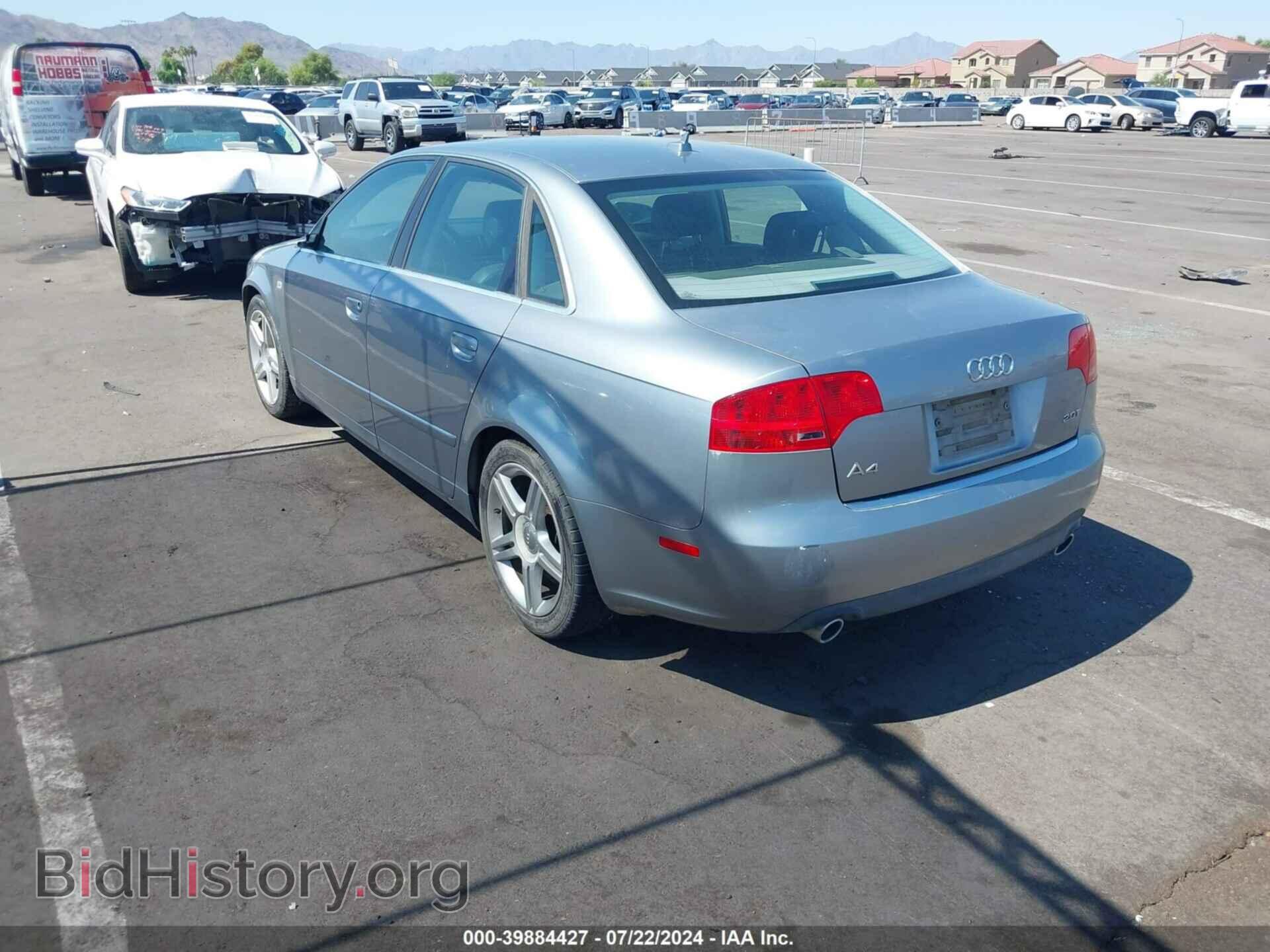 2007 AUDI A4 - VIN: WAUAF78E87A075073 - Фото 3