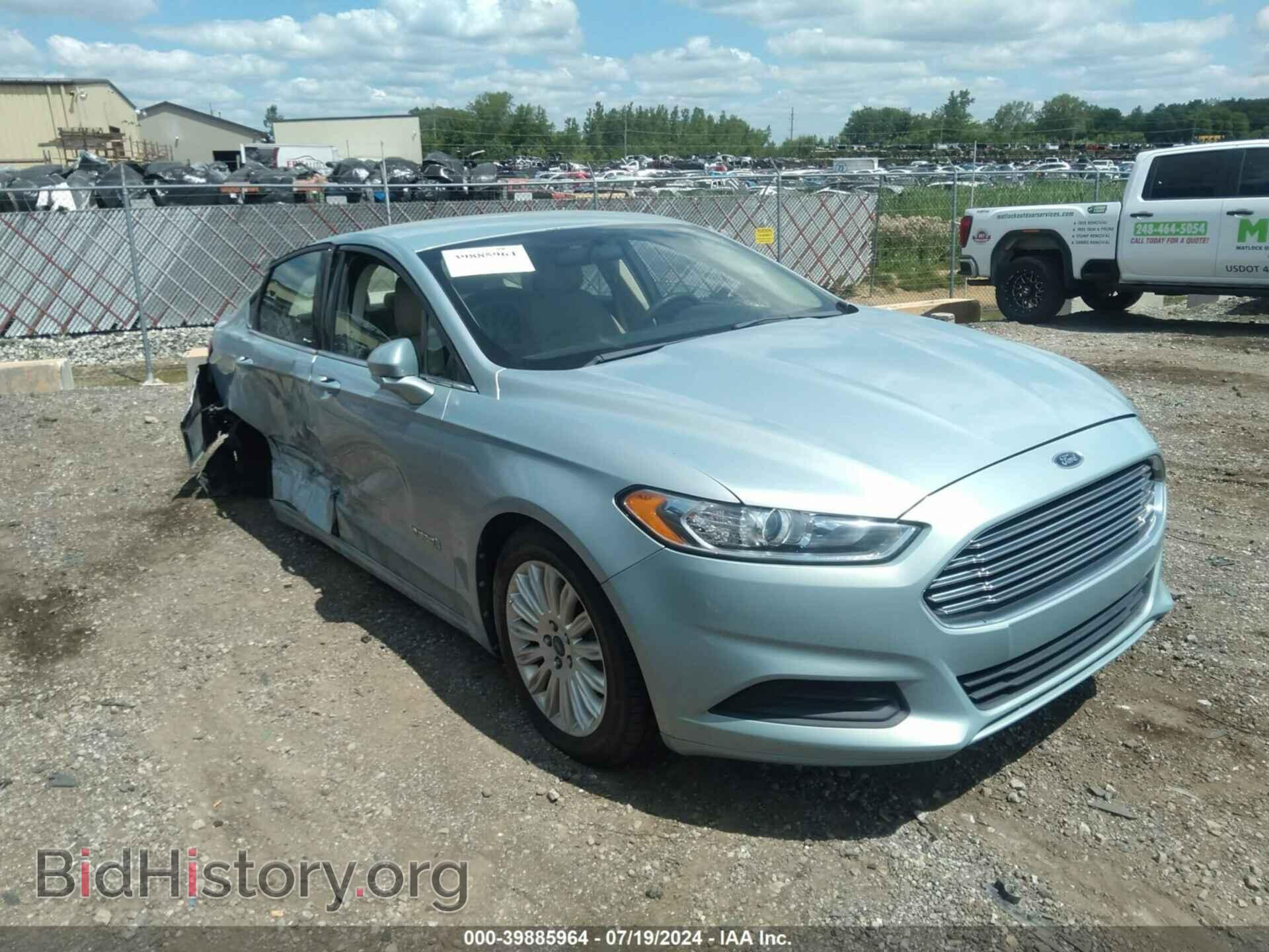 Photo 3FA6P0LU0DR236955 - FORD FUSION HYBRID 2013
