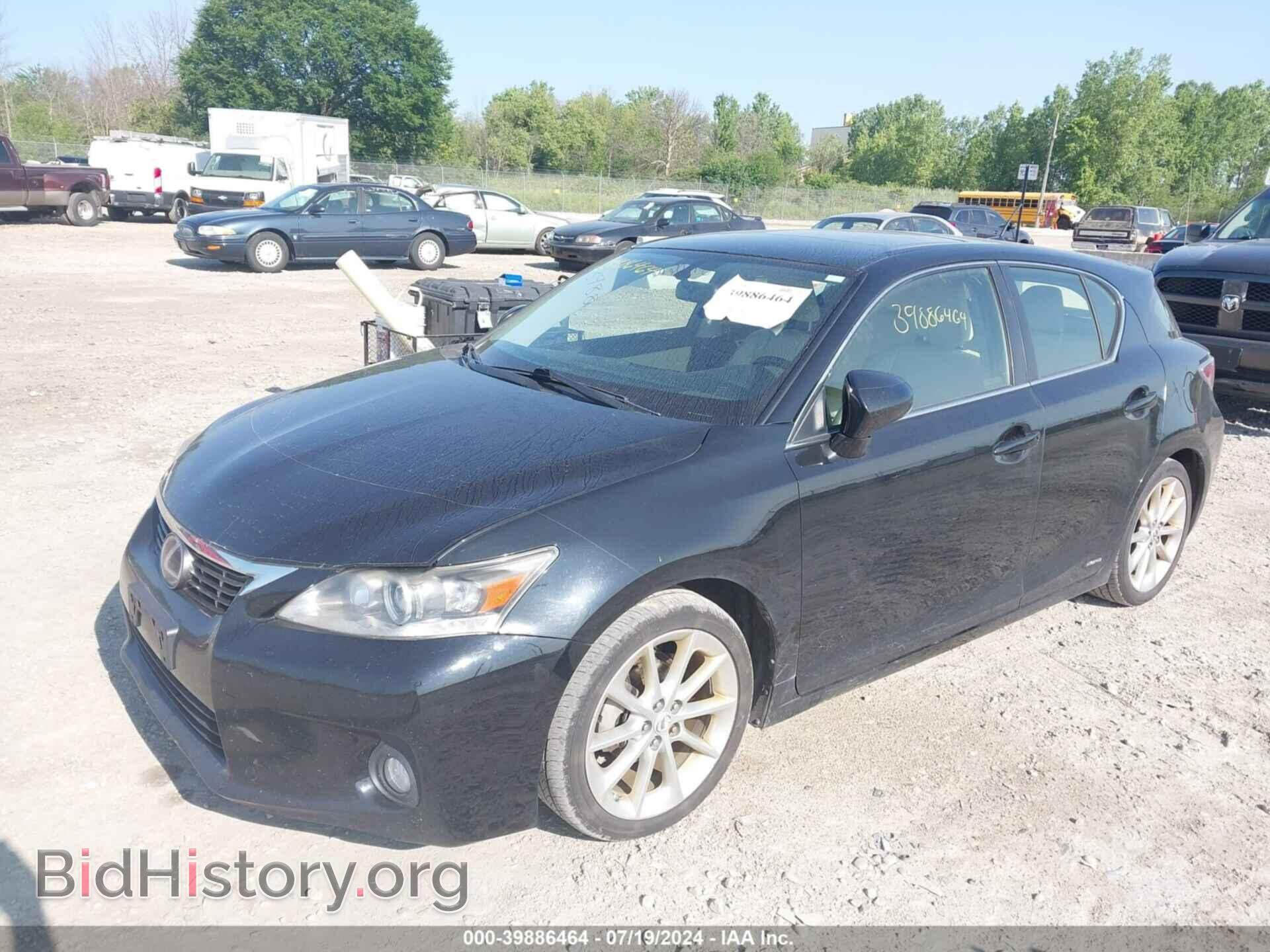 2012 LEXUS CT 200H - VIN: JTHKD5BH3C2073612 - Фото 2